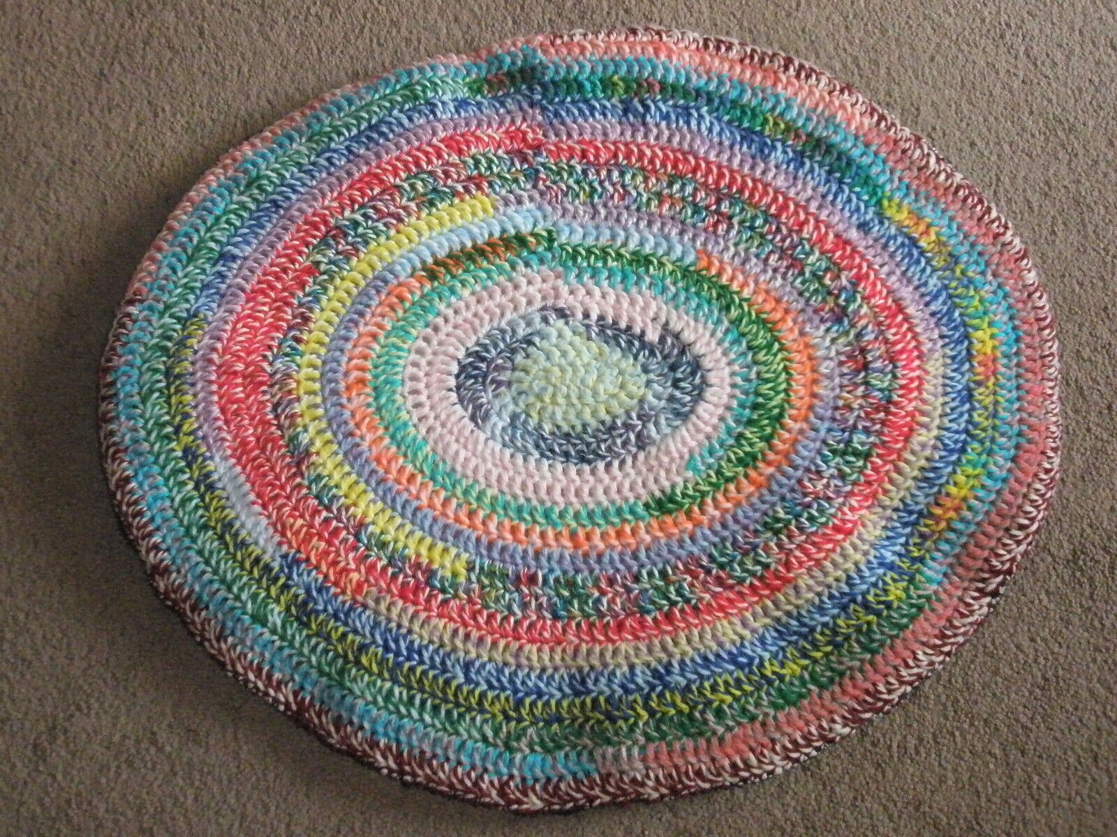 Scrap Yarn Pet Mat crochet PATTERN INSTRUCTIONS