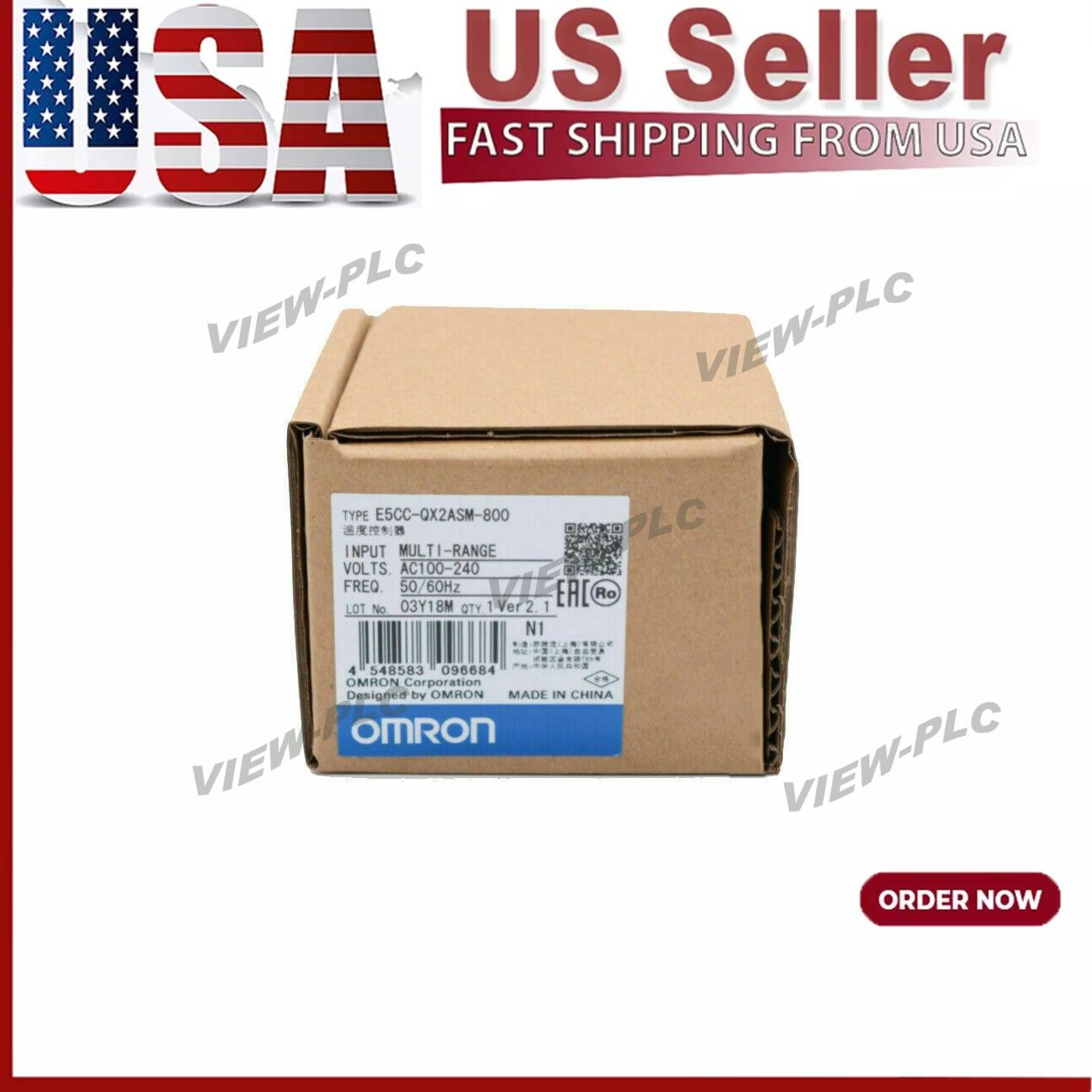 New in box Omron E5CC-QX2ASM-800 Temperature Controller 100-240VAC E5CCQX2ASM800