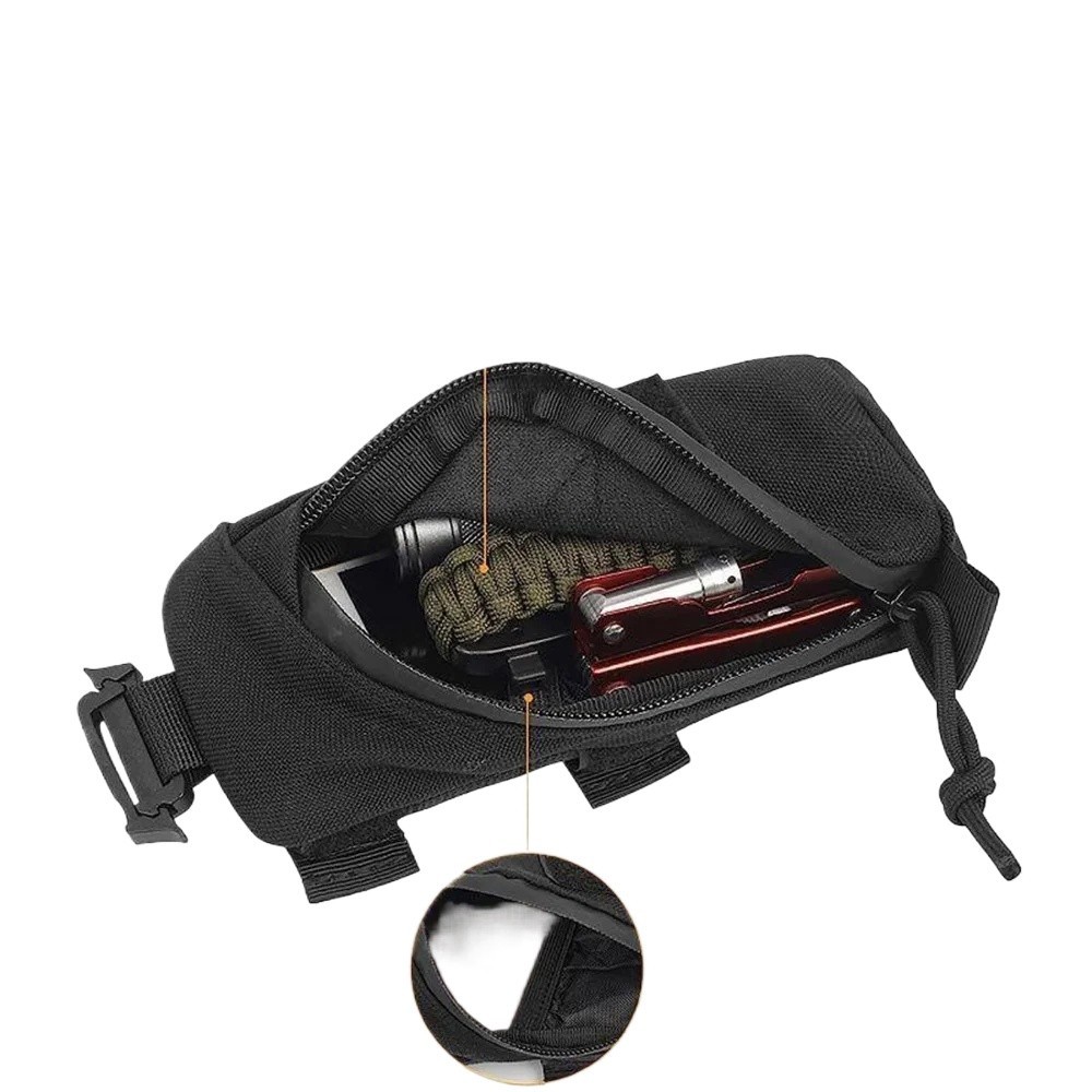 Versatile MOLLE Shoulder Strap Pouch EDC Organizer Tool Kit for Backpack