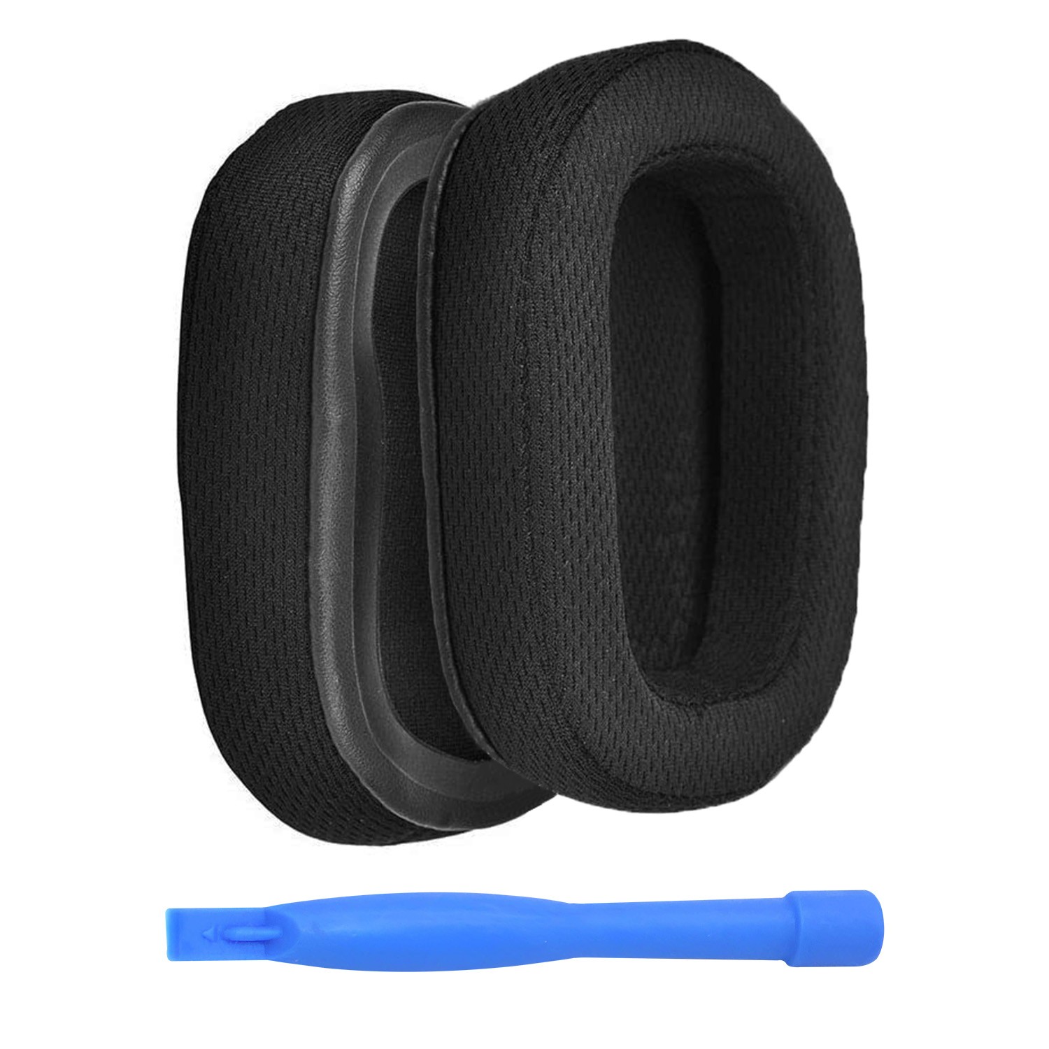 Replacement Ear Pads for Logitech G935/G933 Headset - Mesh Fabric Black