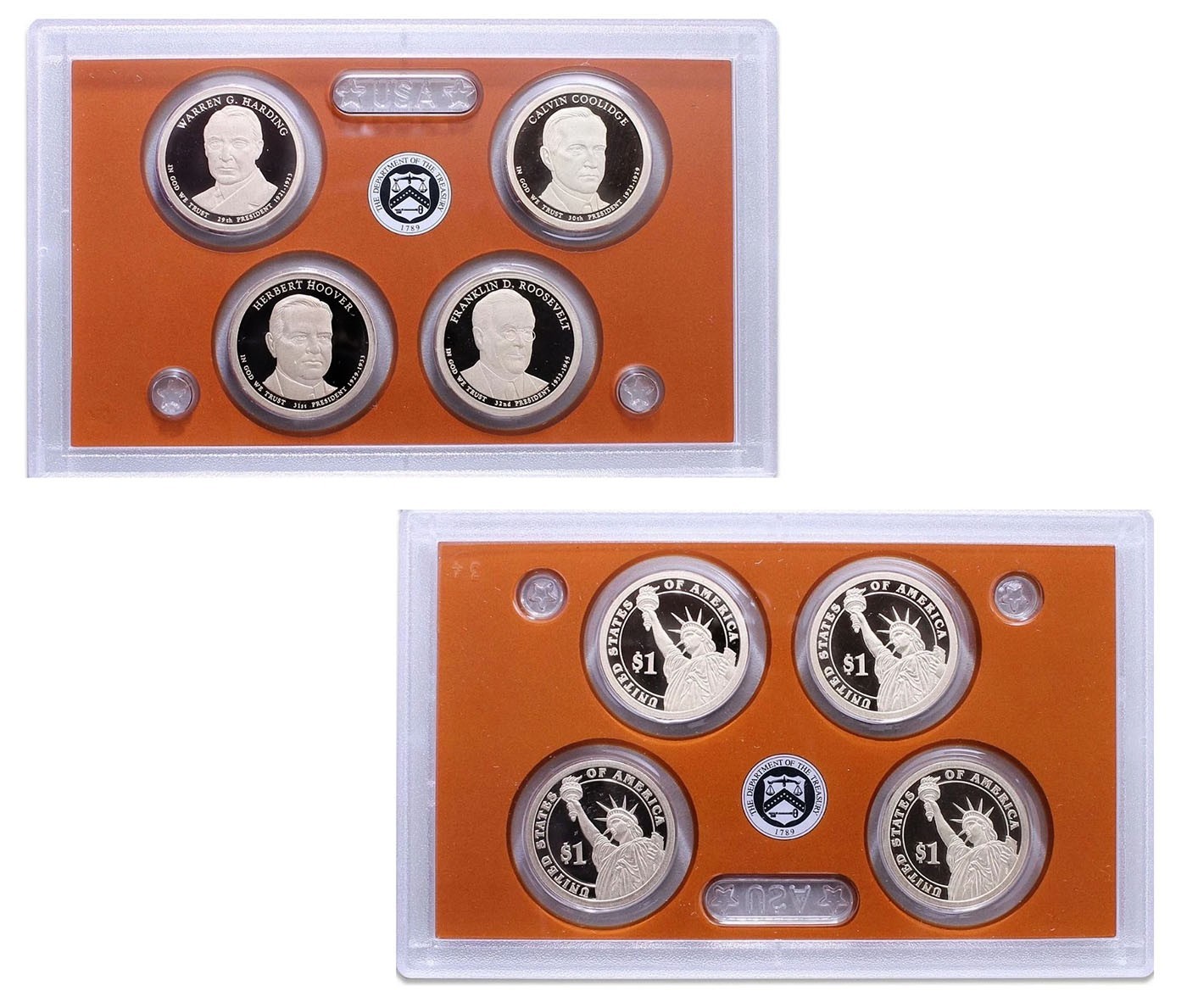 2014 United States Mint Presidential $1 Coin Proof Set OGP COA