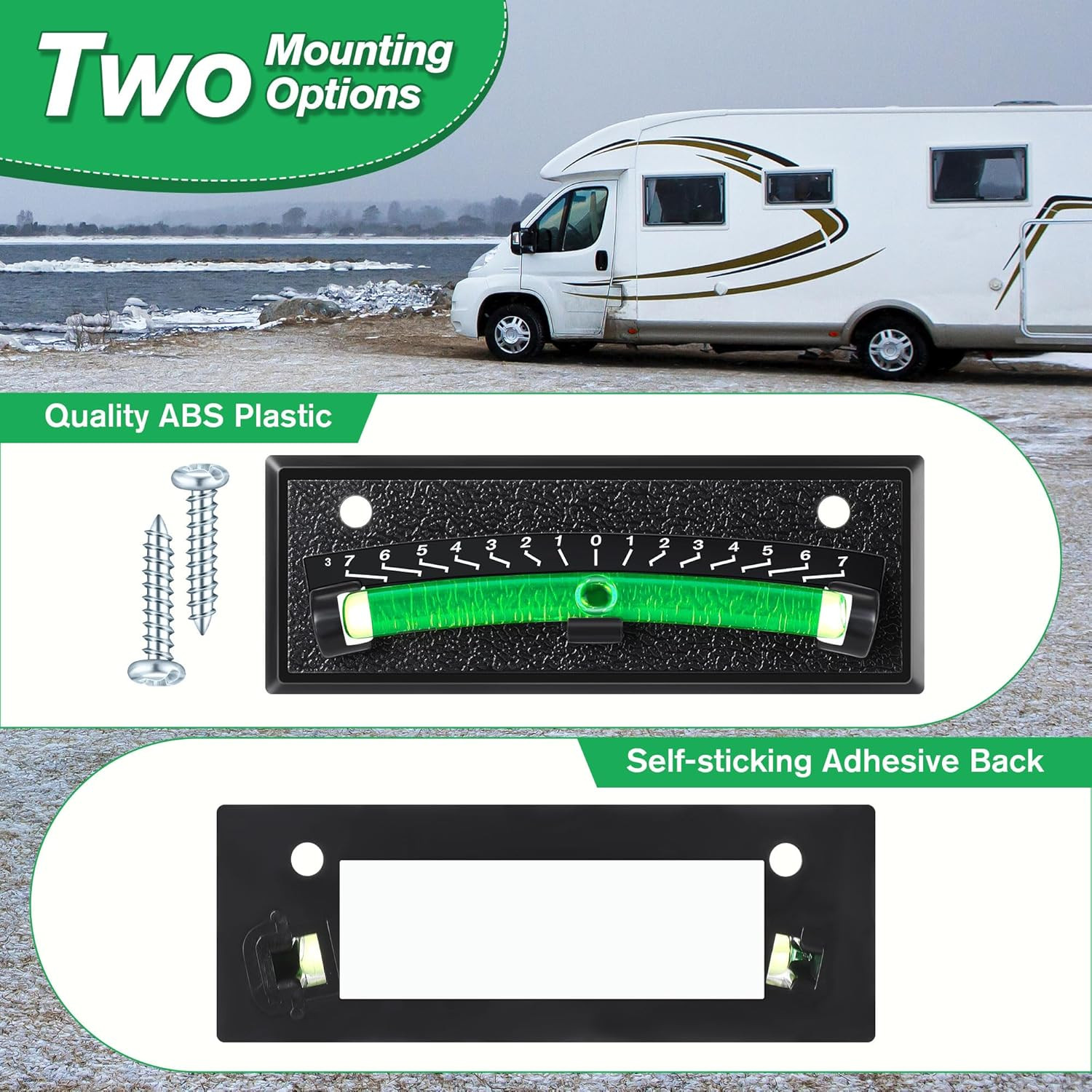 4 Pack RV Level Bubble, Graduated Scale Levels for Precision Leveling, Stick on