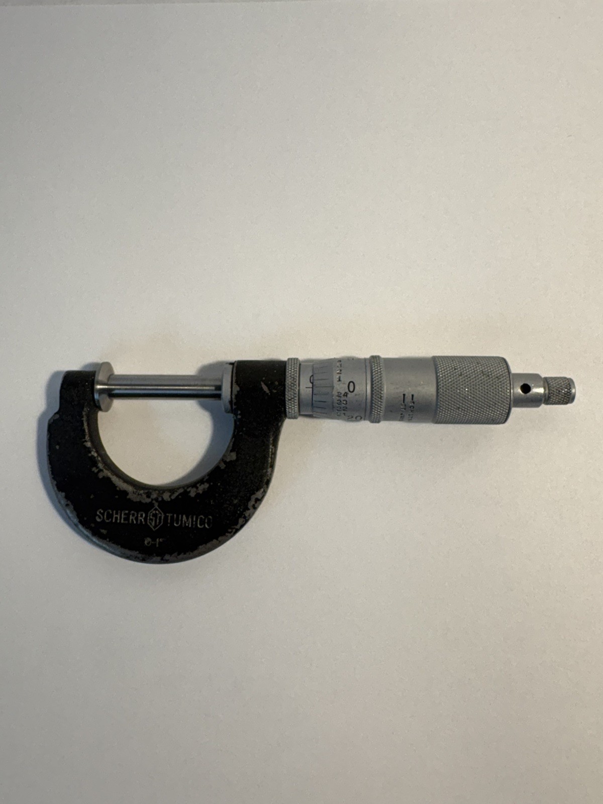 Scheer Tumico  Disc Micrometer  .000 To 1.00” with ratchet and lock Made In USA