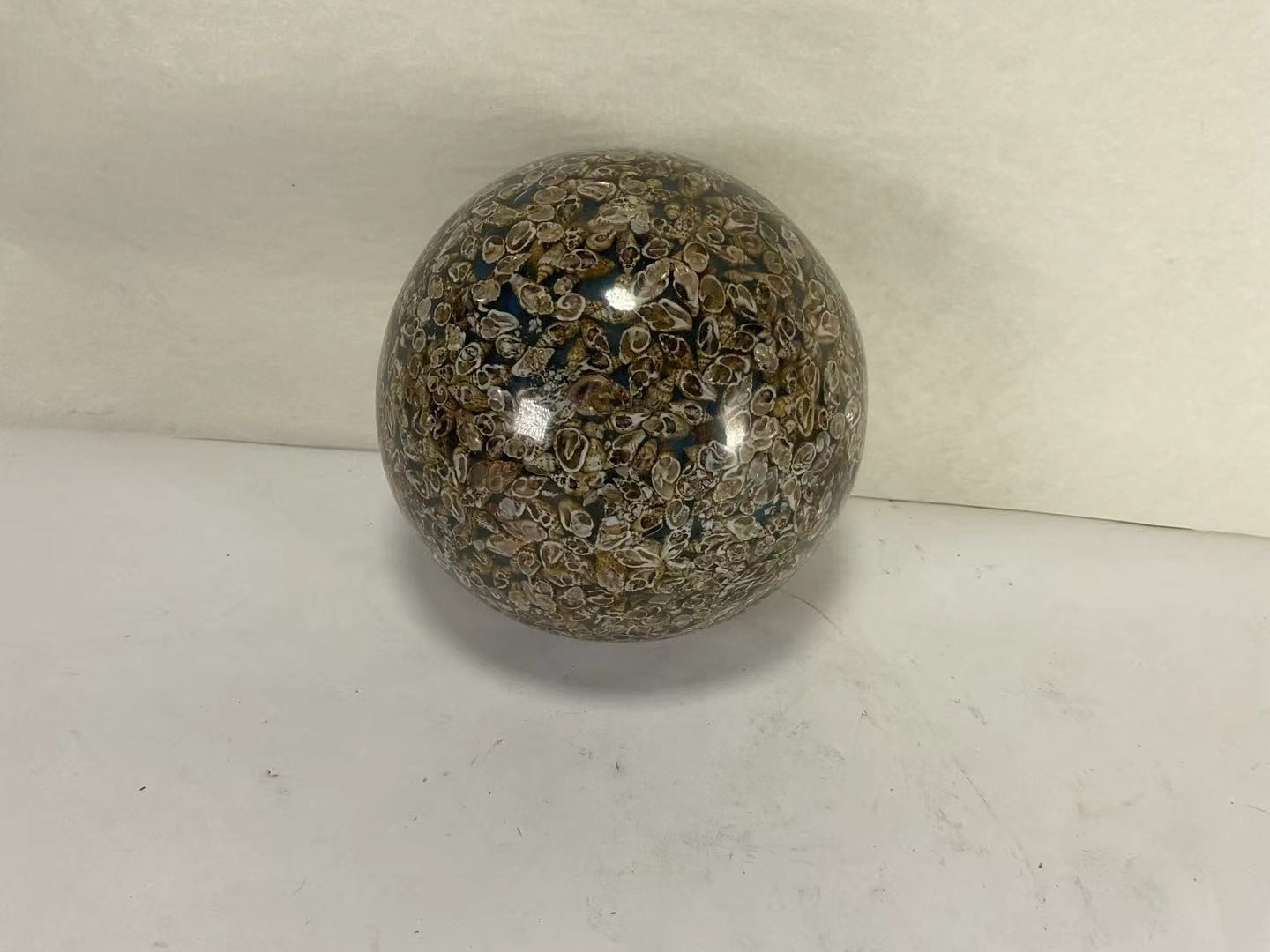 AAA88 Globe Sphere Small Seashell Beach Home Art Decoration Object
