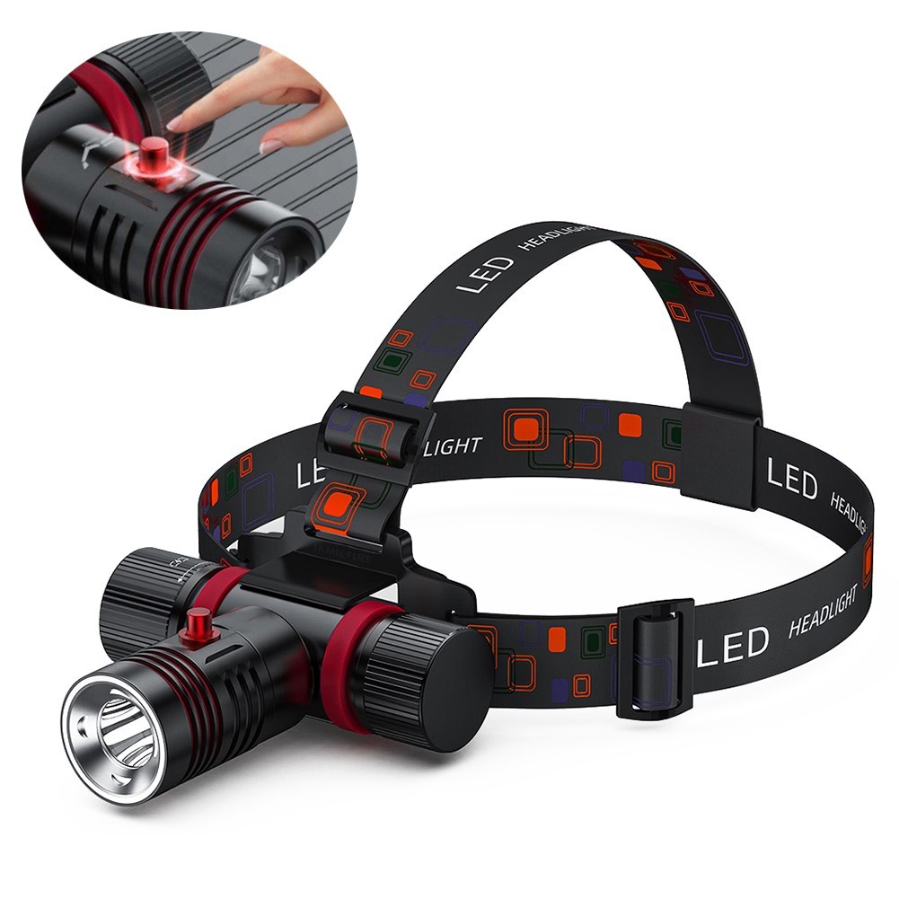 Underwater Diving Headlamp with Four Lighting Modes and Magnetic Switch Control