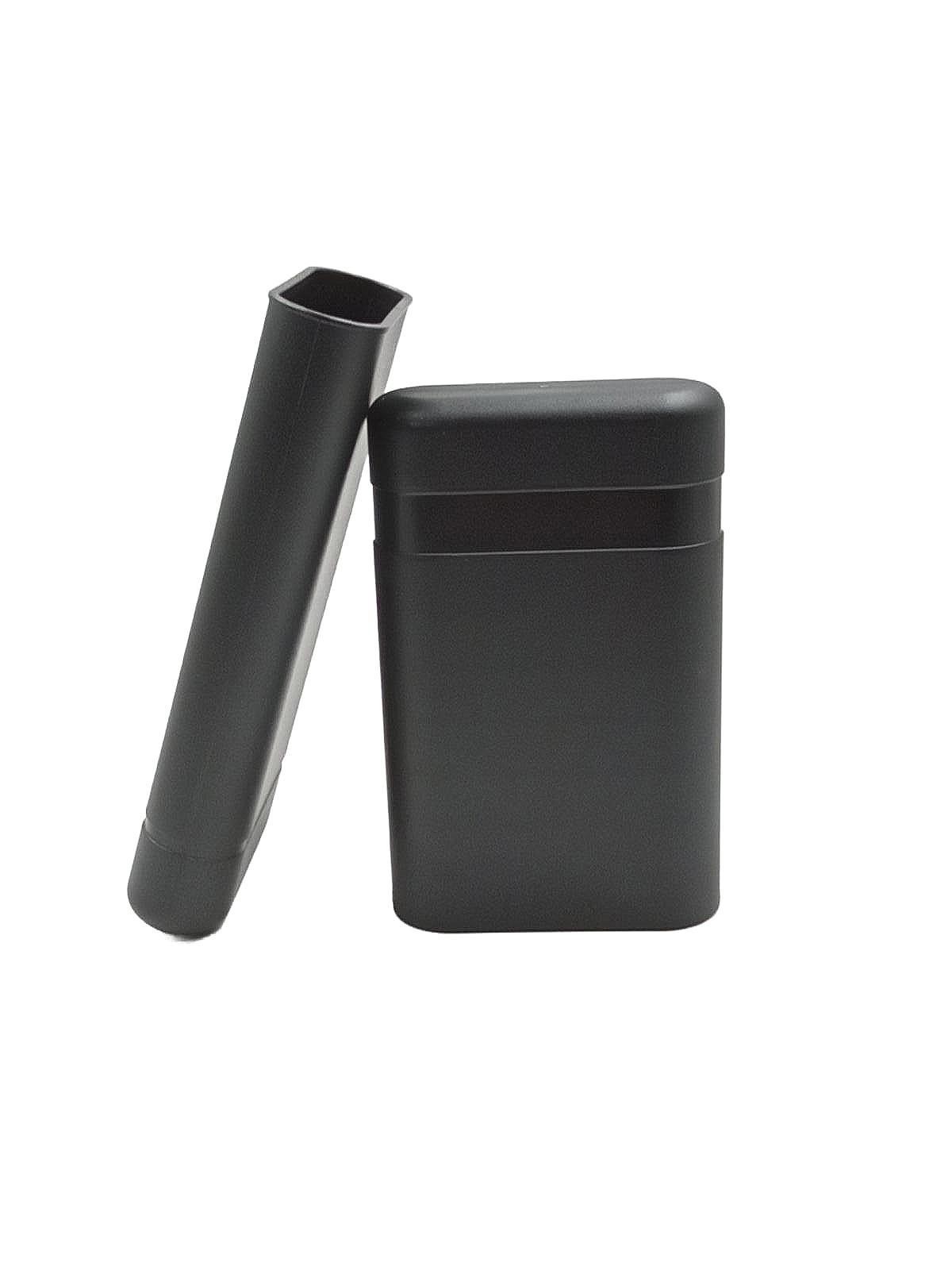 Telescopic Triple 3 Finger Crushproof Airtight Cigar Case Travel Humidor