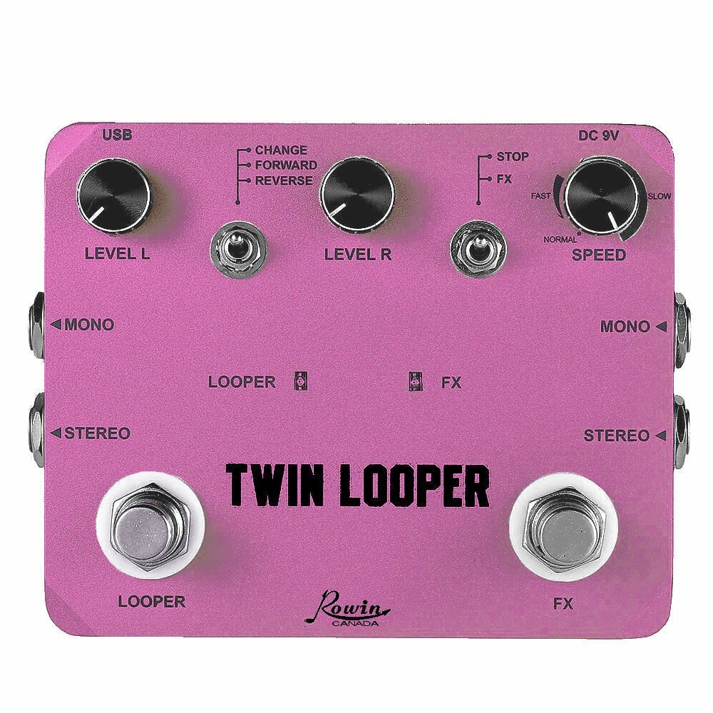Rowin Canada LTL-03 Twin Looper and Recording Guitar Effect Pedal