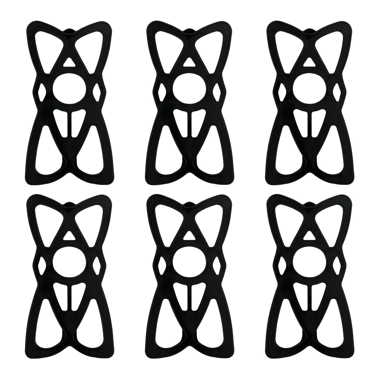6PCS Motorcycle Phone Mount Tether, AntiSlip Silicone Security Band Bike Cell...