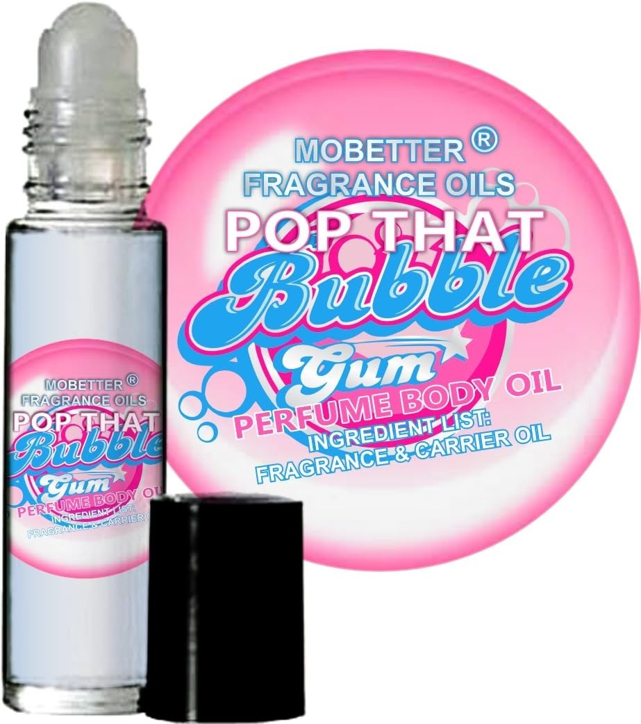 MOBETTER FRAGRANCE OILS Pop That Bubble Gum Perfume Body Oil 1/3 oz roll on Glas