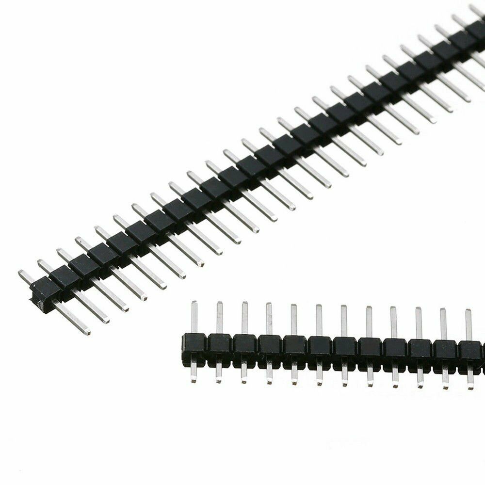 2x 40Pin 2.54mm Male PCB Single Row Straight Header Strip Connector For Arduino
