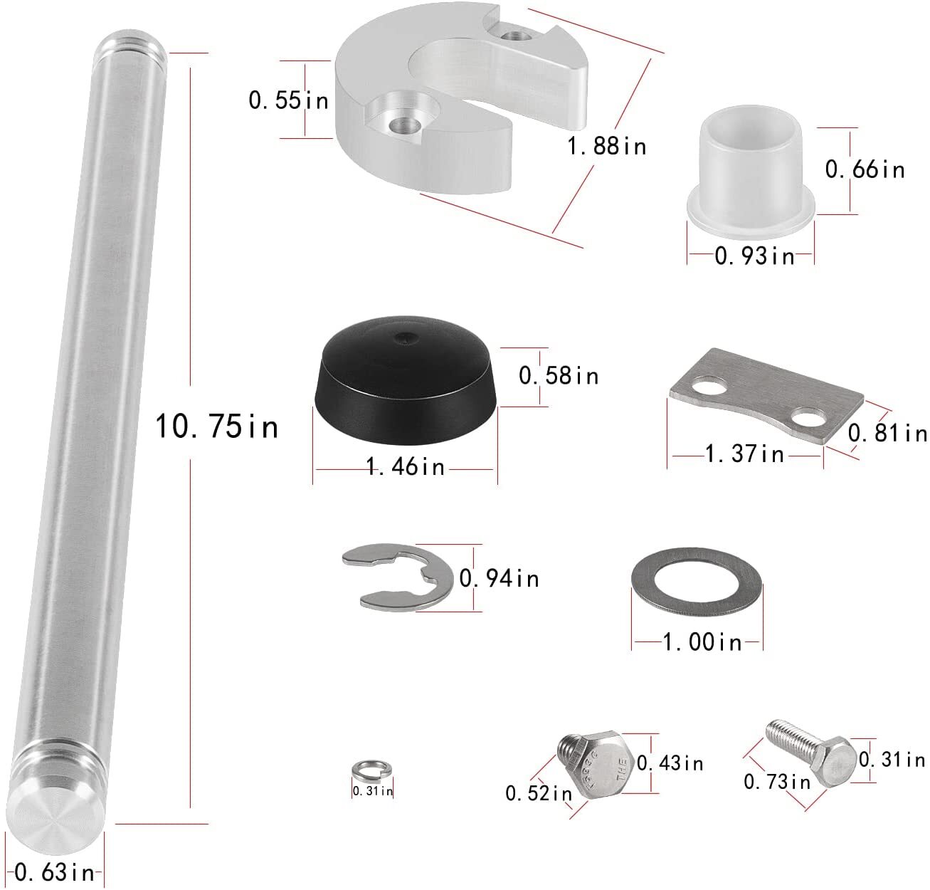 Trim Cylinder Bushing Hardware Kit Tool SEI 9B-116B For Mercruiser Alpha I Gen 2