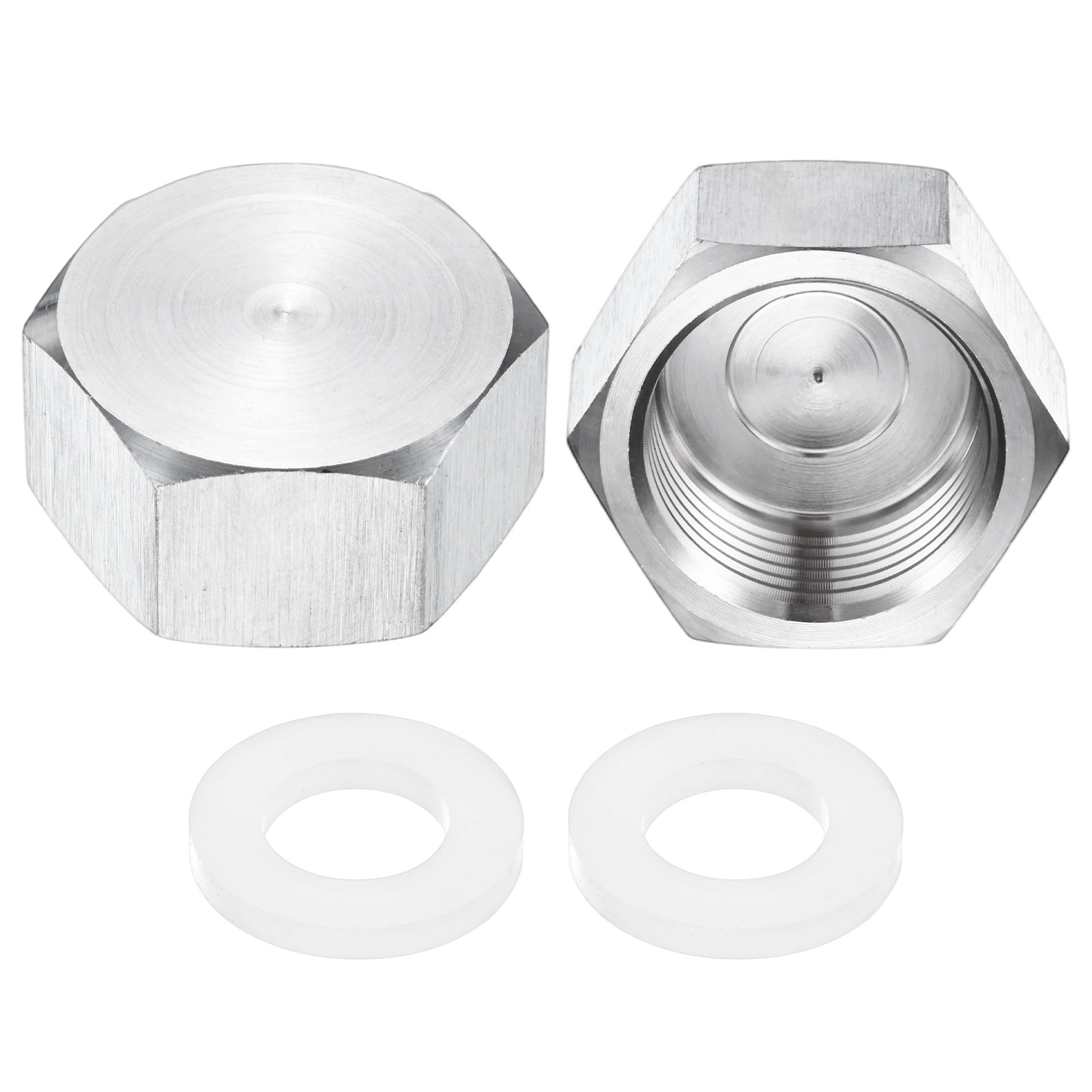 2-Pack Hex End Cap, 3/4 Inch PT Female Thread Pipe Fitting