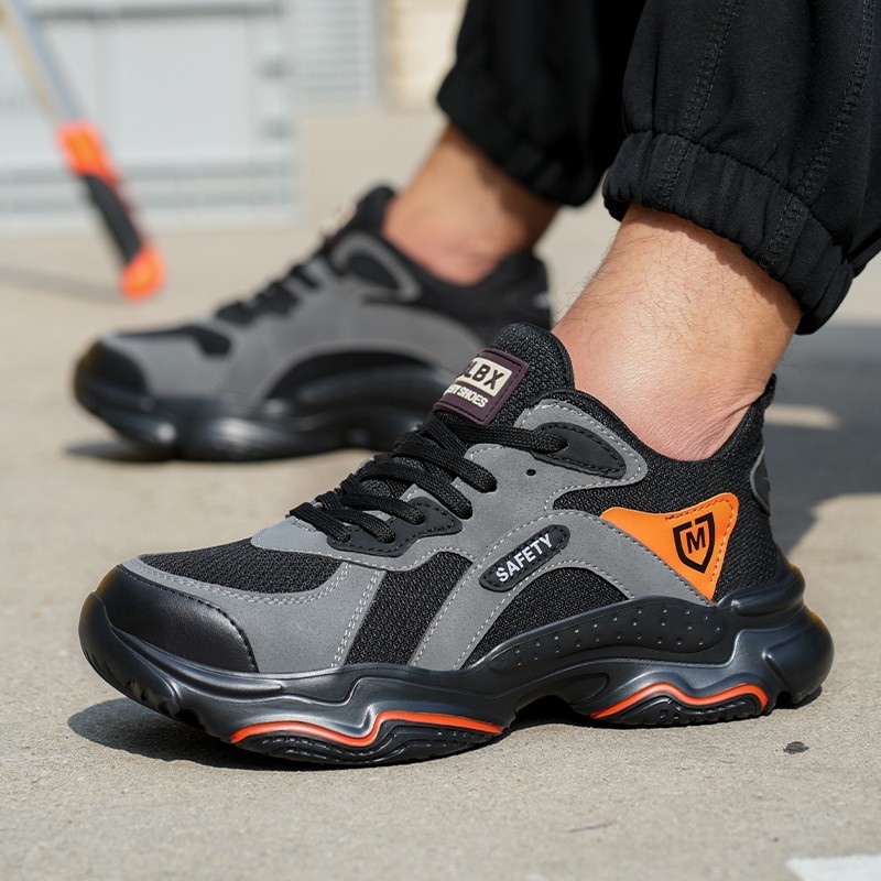 Mens Work Boots Steel Toe Safety Shoes Indestructible Sneakers Lightweight Shoes