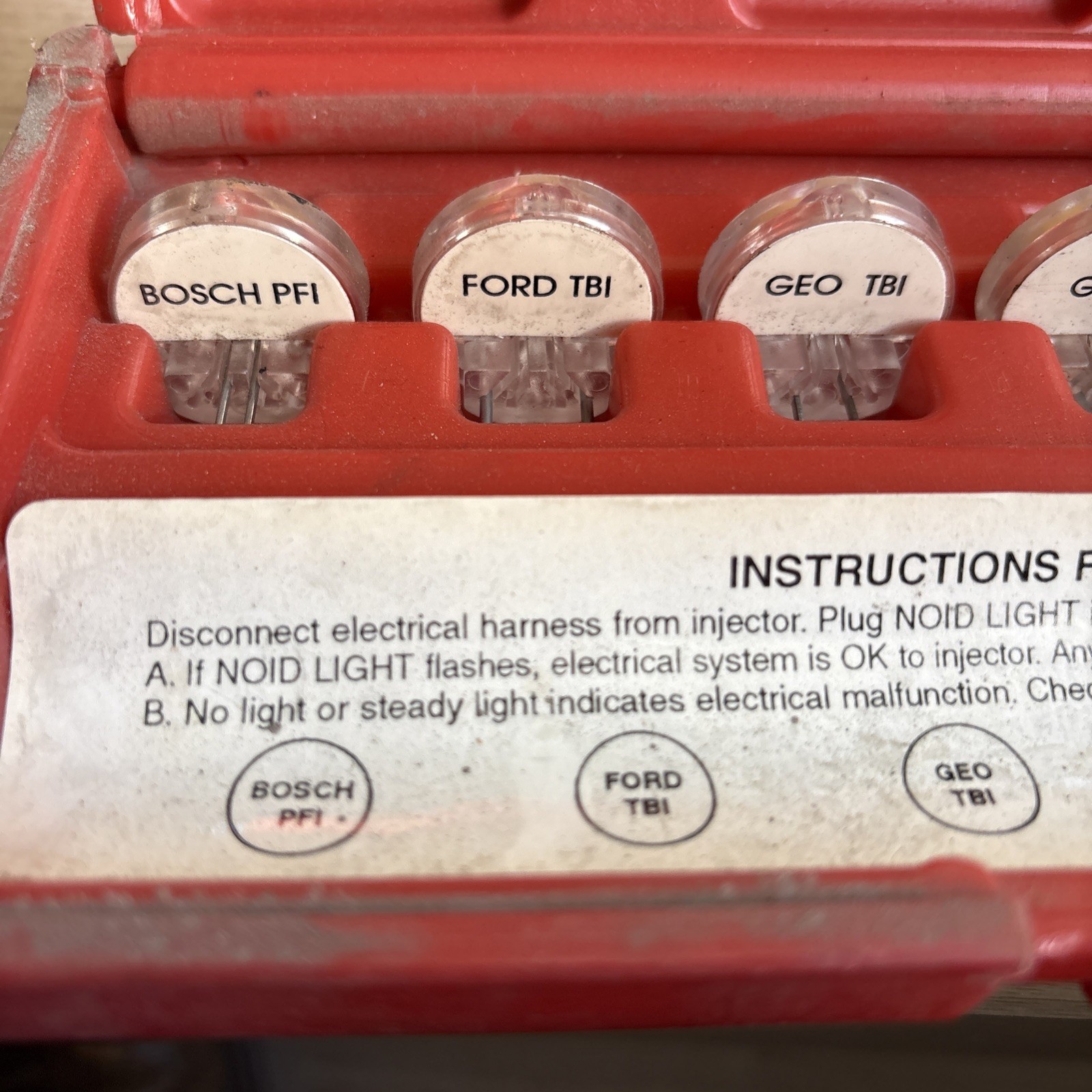 Tool Aid Electronic Fuel Injection & Ignition Spark Tester Kit With Case Used