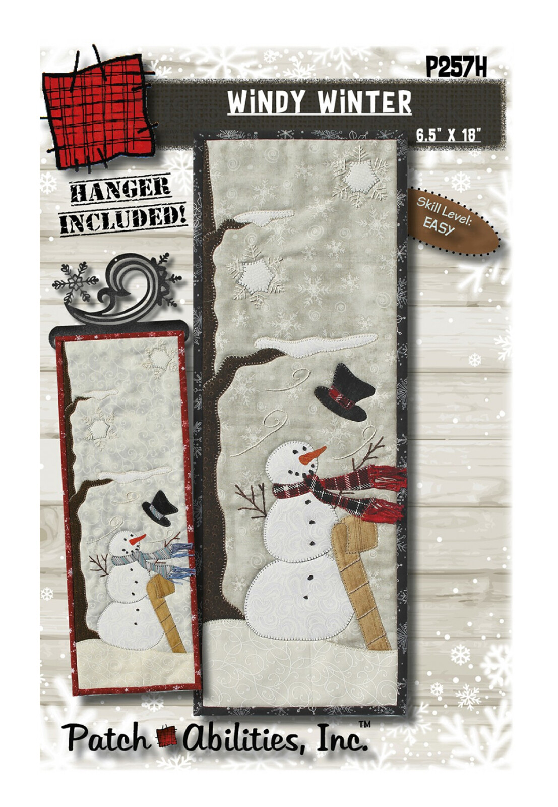Patch Abilities Windy Winter Pattern with Hanger P257H