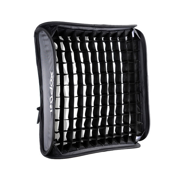 GODOX Softbox 32"x32" Soft Light Modifier Box with Grid+S2 Type Flash Bracket