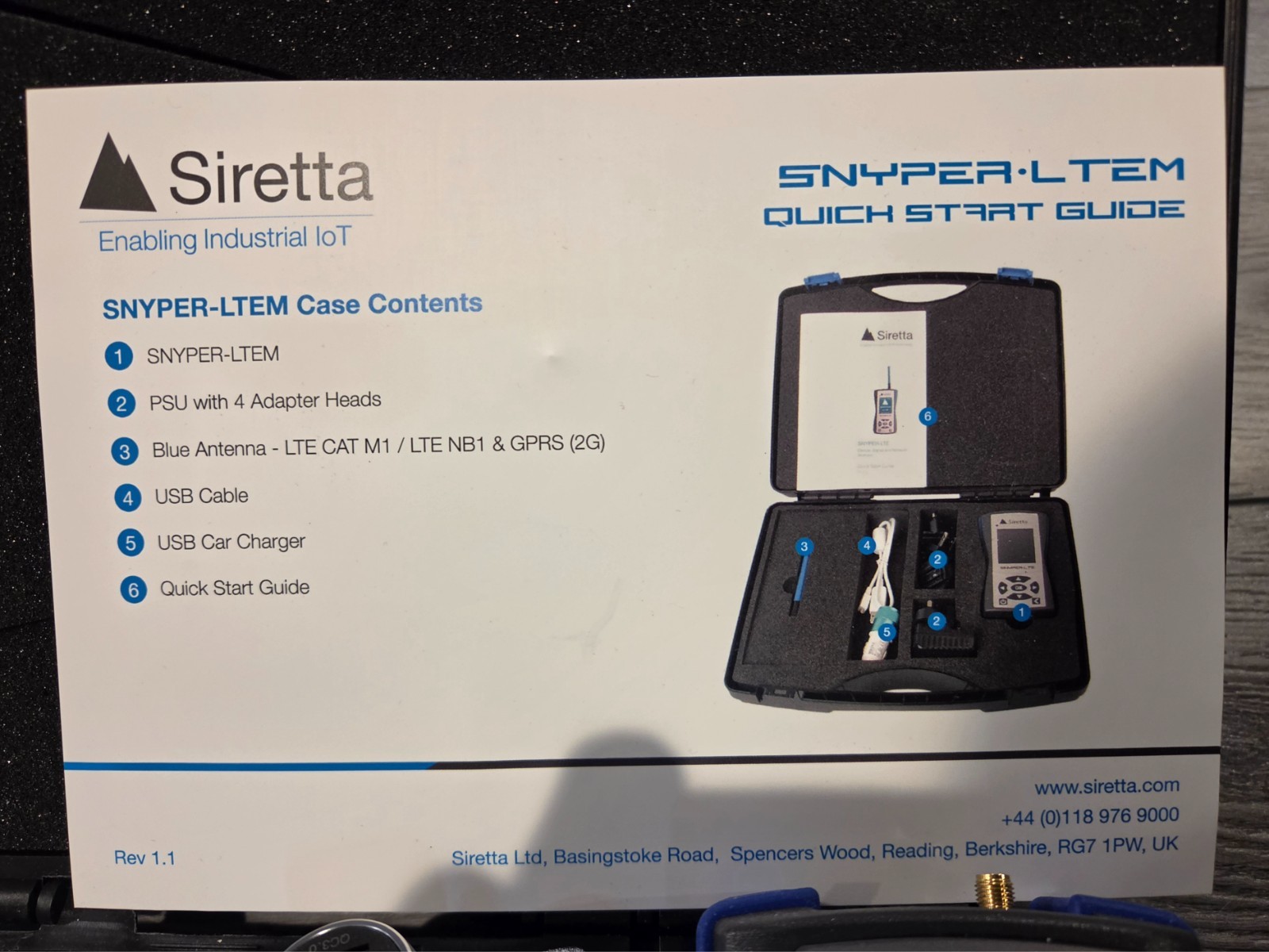 SNYPER-LTEM Spectrum Siretta Cellular Signal & Network Analyzer