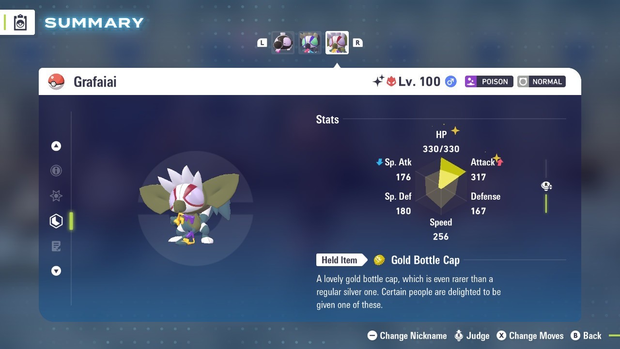 Pokémon Legends: Z-A Shiny Grafaiai 6iv ✨Max EV✨ ALPHA