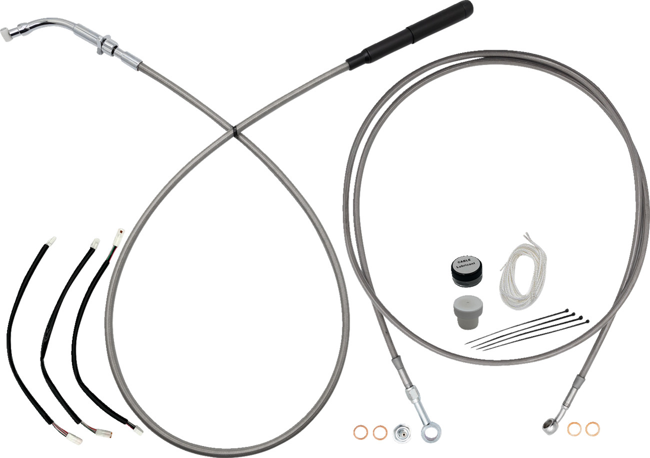 FAT BAGGERS INC. EZ Install Kit - 12" Handlebars - Upper Clutch - Full Length -
