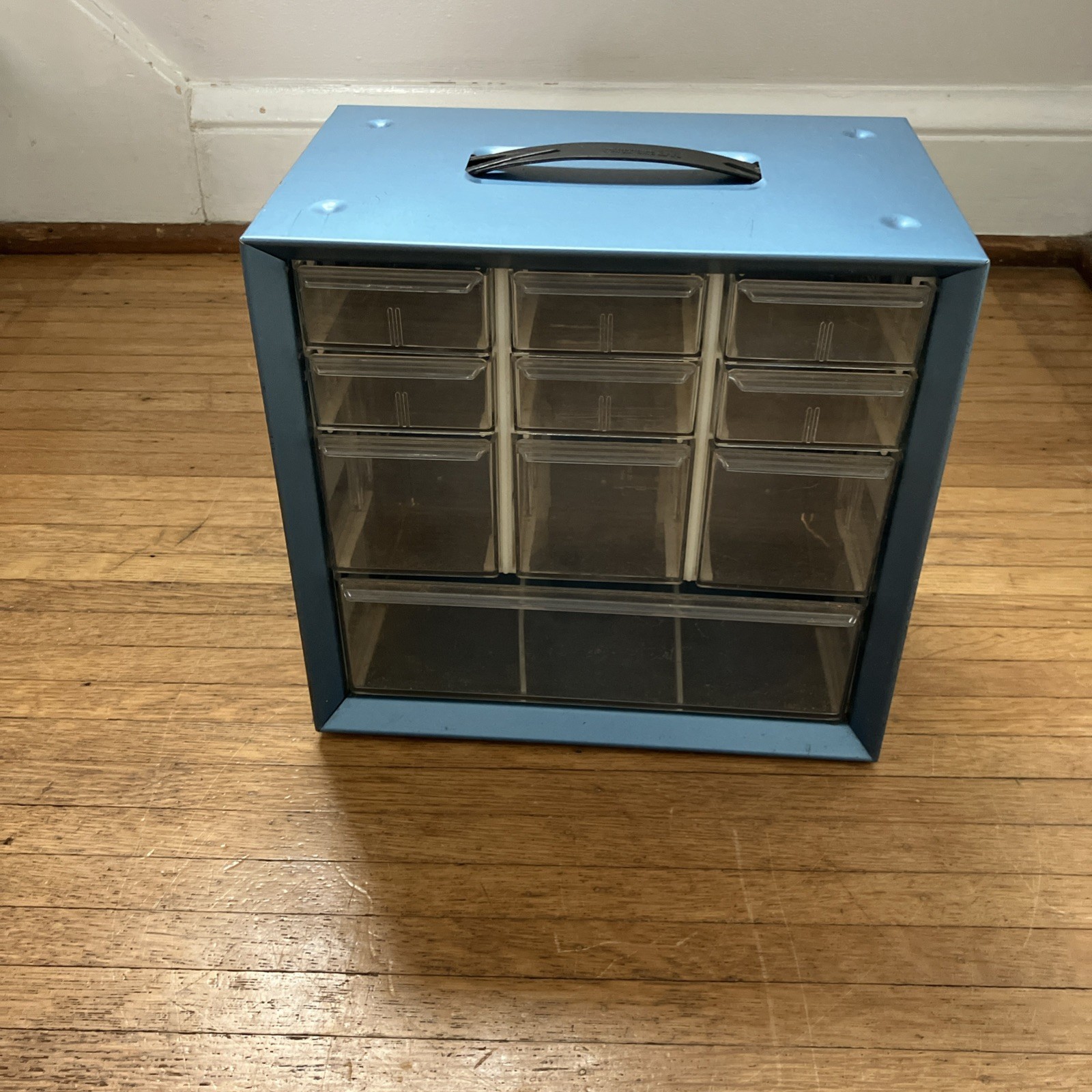 Vintage Akro Mills 10 Drawer Metal Storage Bin