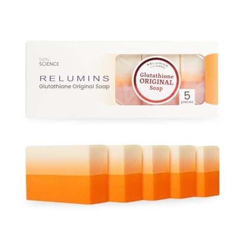 Relumins Kojic Acid & Glutathione Dual Nourishing Bleaching Soap, 5 Bars