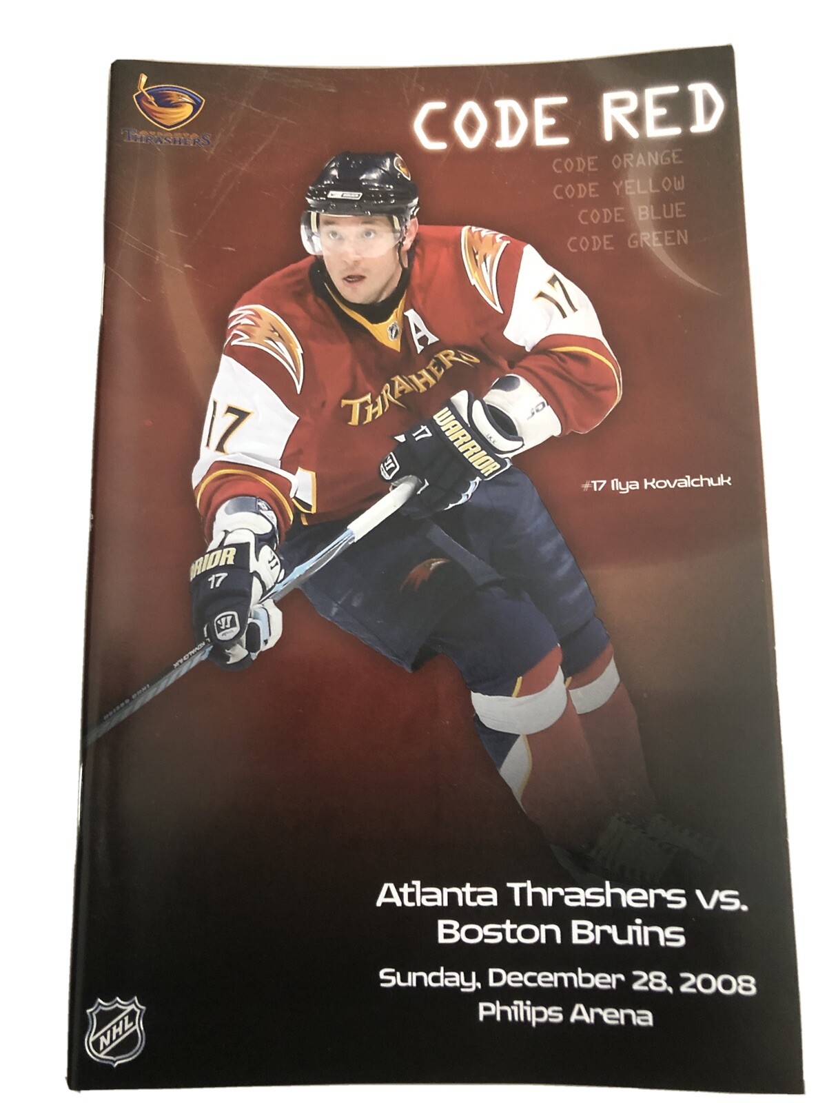 Atlanta Thrashers 🏒 Code Red Alert 🚨 12•28•08 🏒 Ilya Kovalchuk 🏒 Bruins