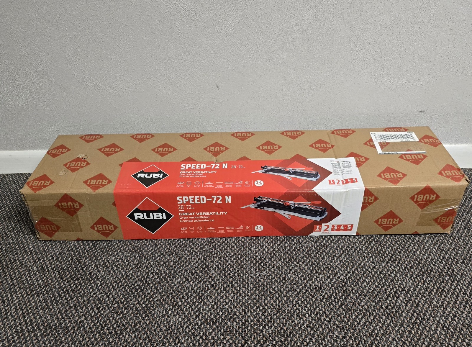 Rubi Speed 72 N 28 in. Tile Cutter w/ Tungsten Carbide Blade & Replacement Blade