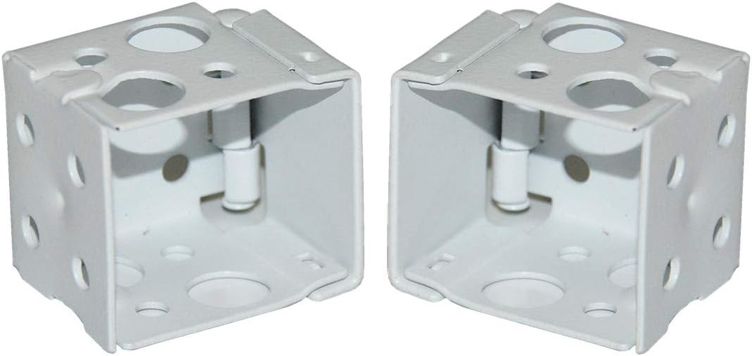Box Mounting Bracket 1set for 1" Mini Blinds White Color Window Blinds Headrail