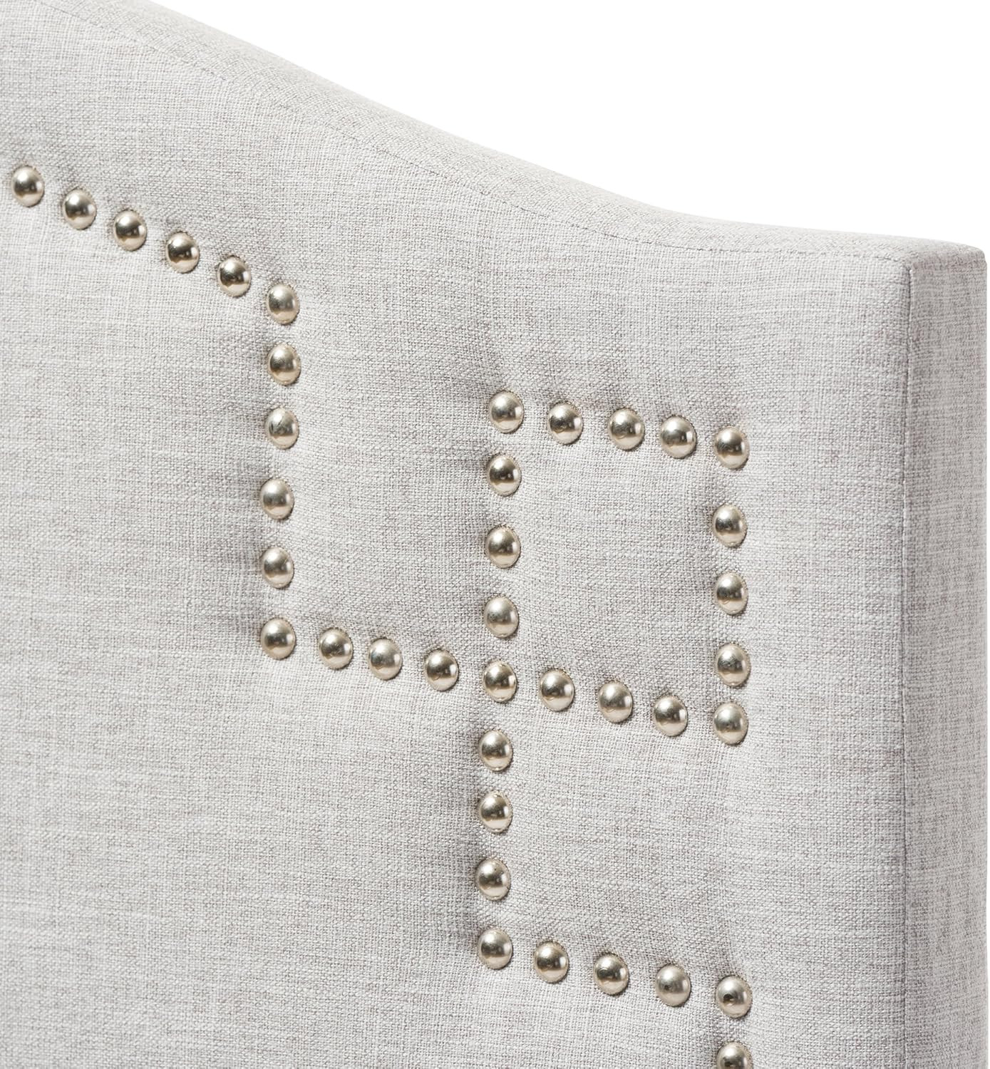 Modern Greyish Beige Twin Headboard - Aubrey Collection