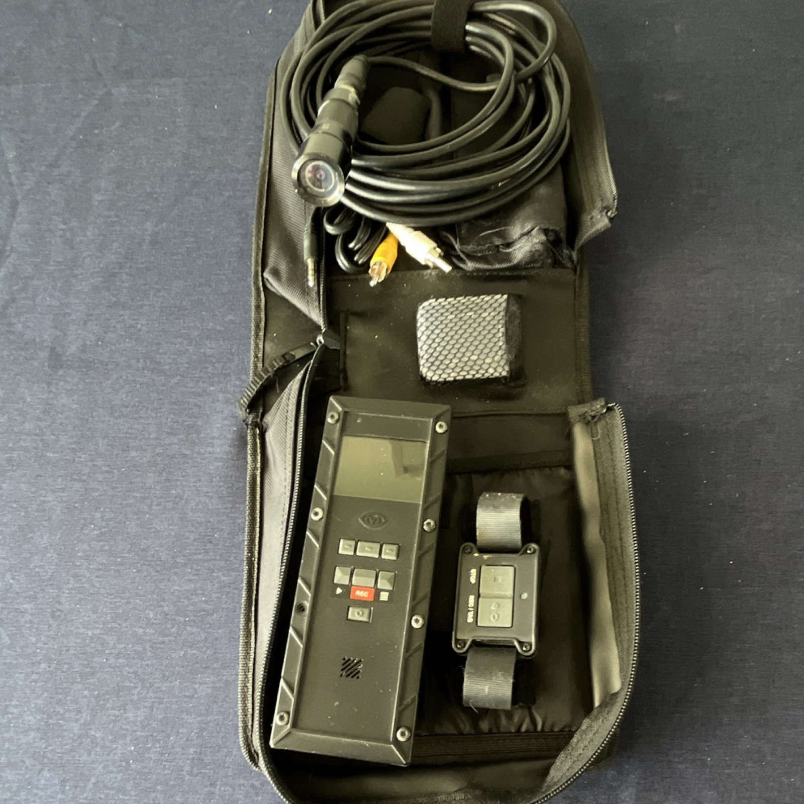 POV Camcorder  V1.0 DV100 with Camera Control Unit, Wrist Remote, Cables, Case