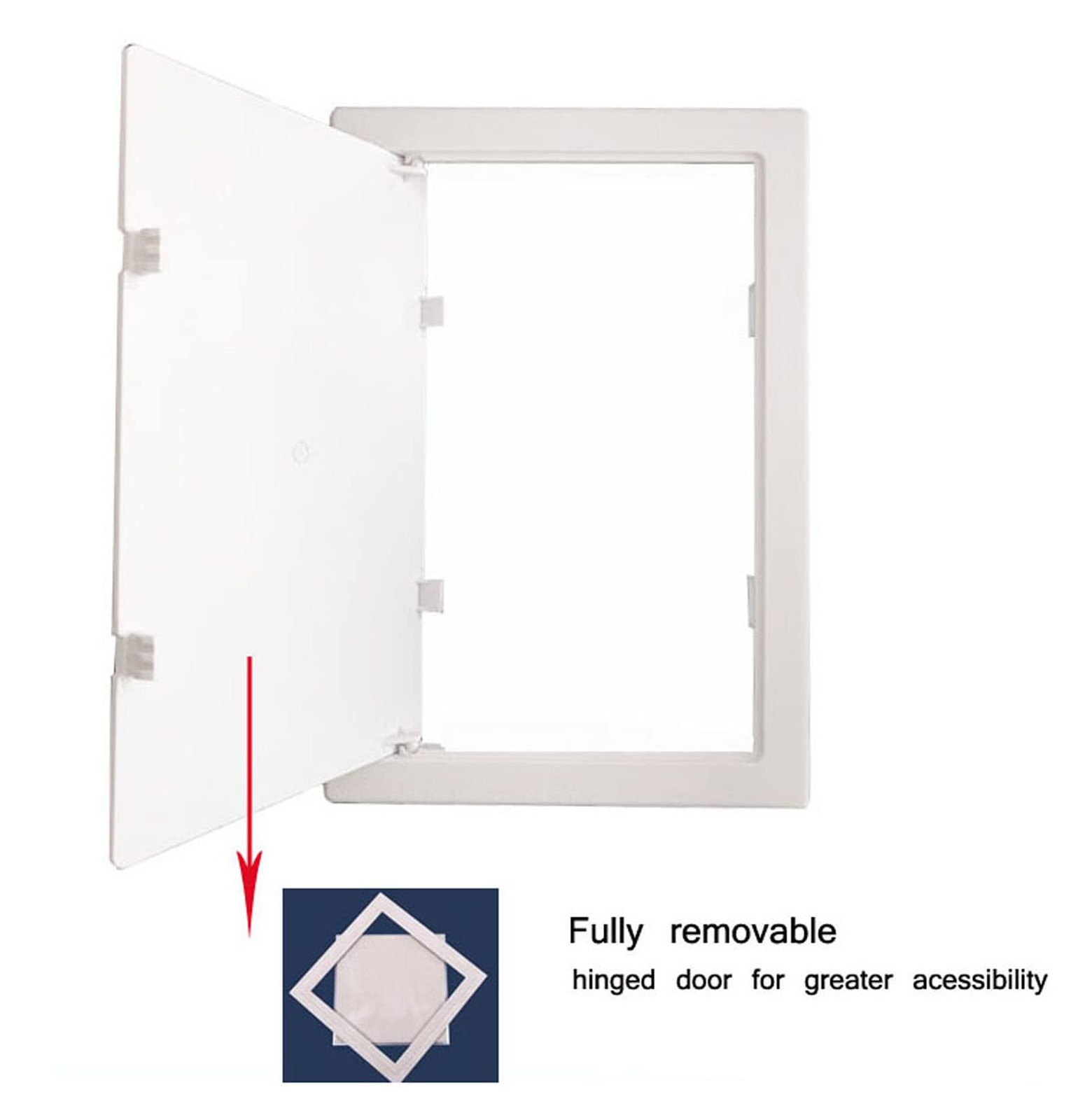 Attic Access Door,Interior Wall Access Panel (8x8inch) Ceiling,Separation of ...