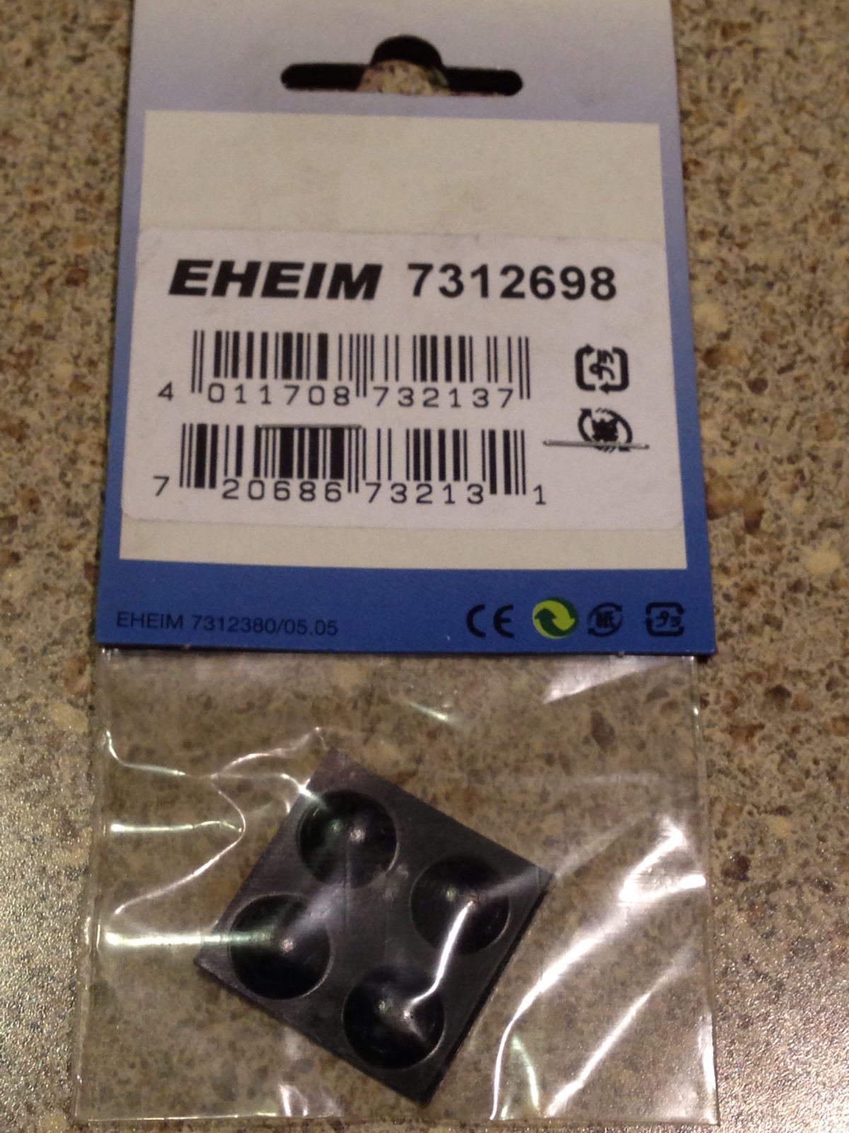 EHEIM 7312698 ECCO 4 RUBBER FEET PACK 7312380/05.05 2131 2137 AQUA FILTER FEET