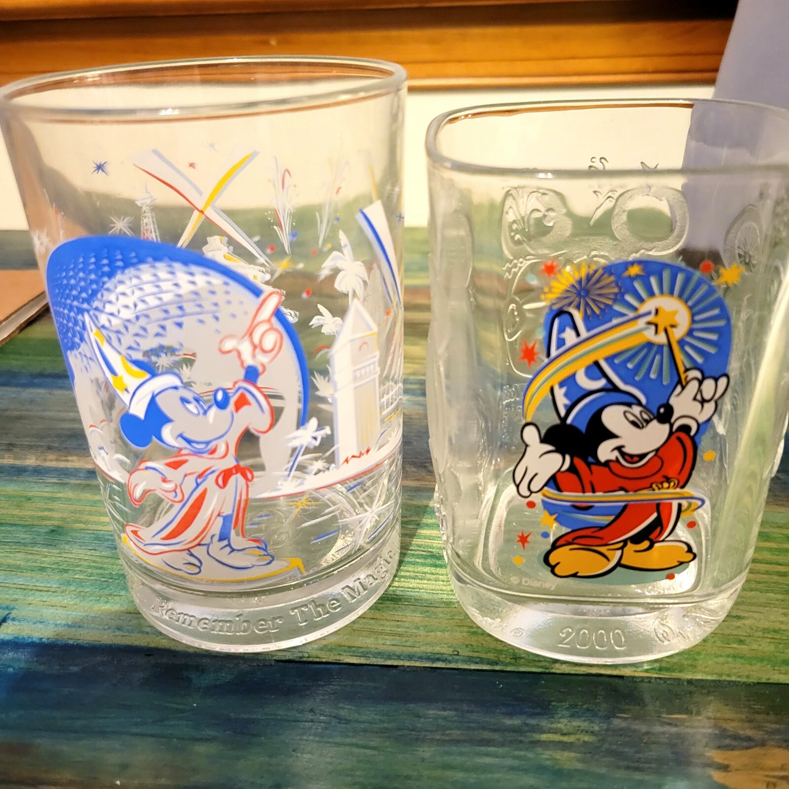 Mickey Mouse Glasses (2) Excellent Pre-owned Condition