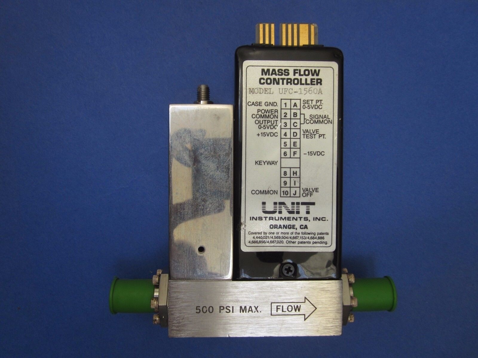 Unit UFC-1560A, MFC, Mass Flow Controller, PH3/AR, 50 SCCM, 1/4" VCR, Used