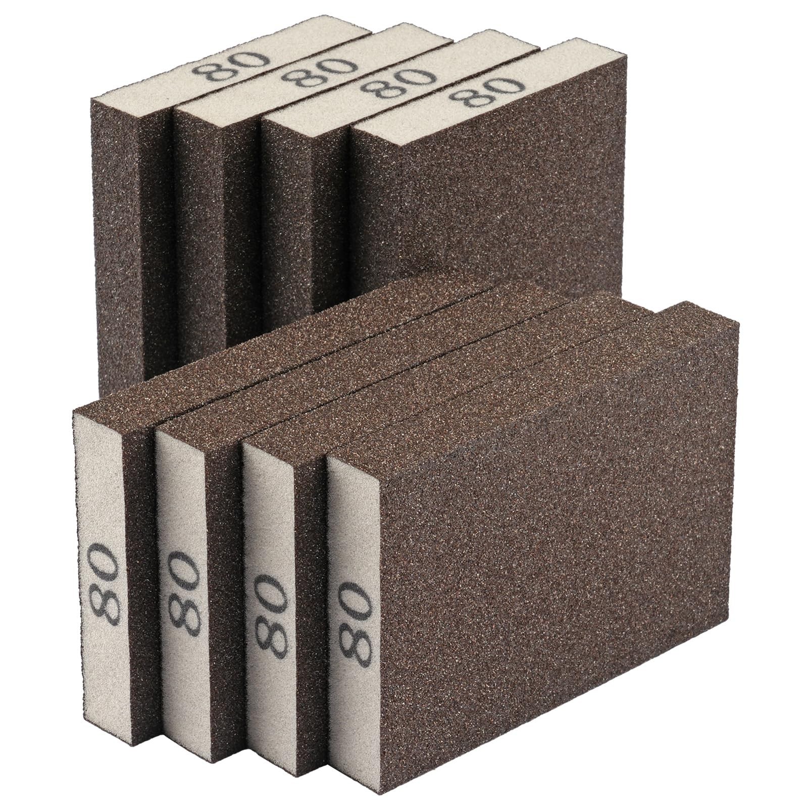 8 Pack Sanding Sponge, Sanding Blocks 80 Grit Assortment, Sand Paper for Wood...