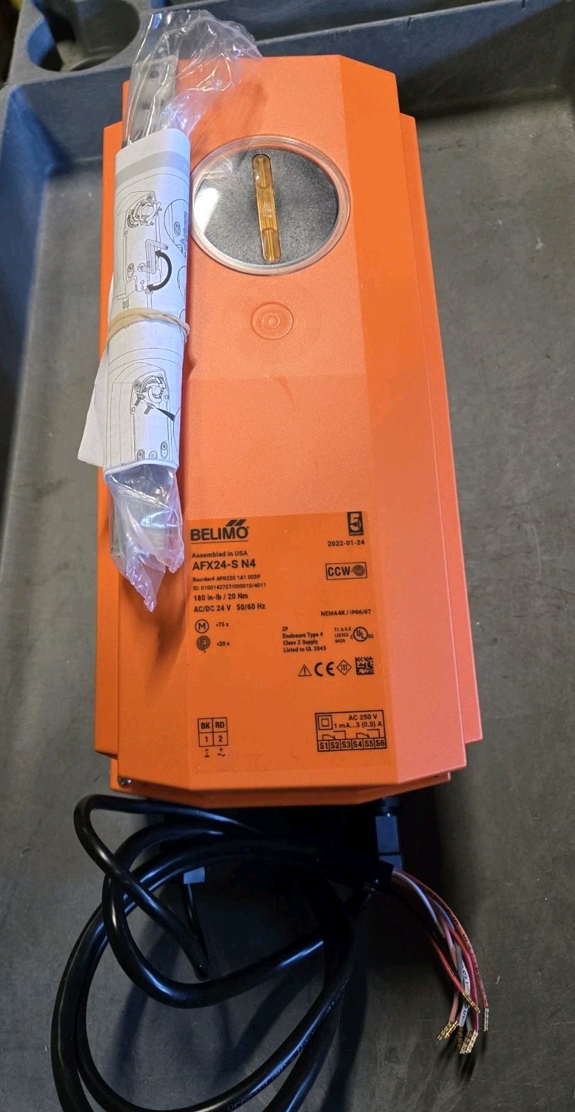 *NEW* Belimo AFX24-S N4 Damper Actuator NEMA 4 End Switch