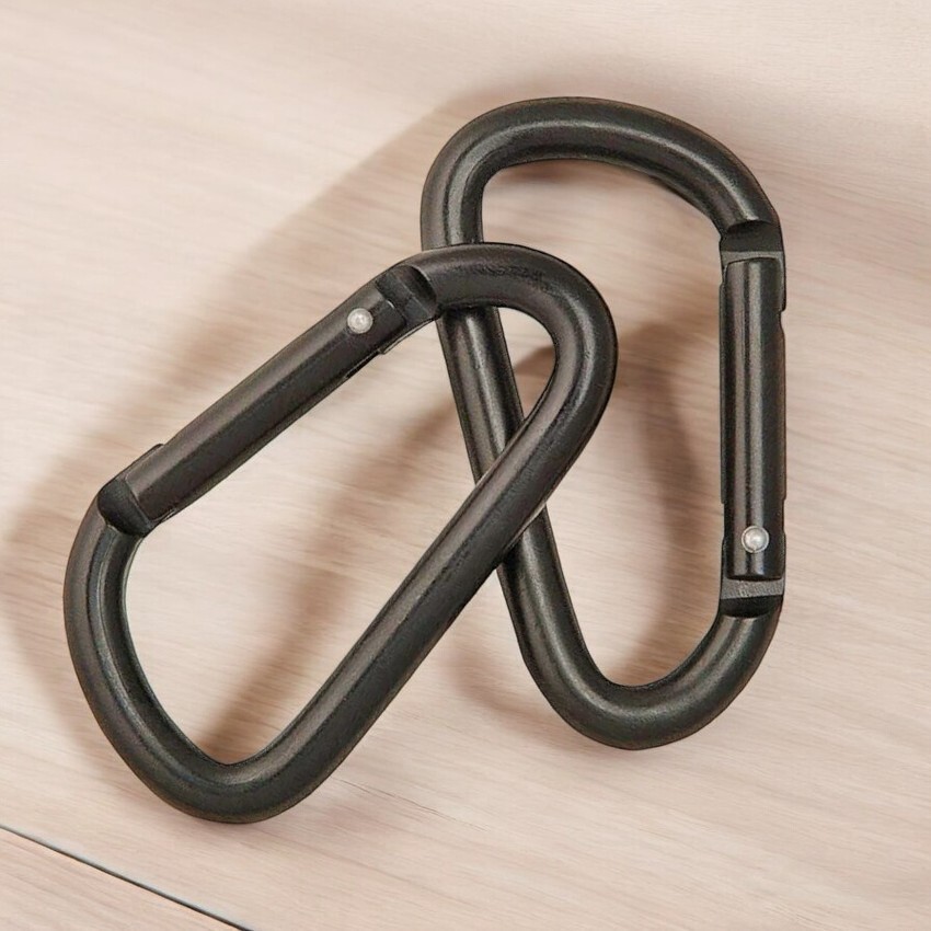 Carabiner | 2 Pack Small 2.25" Overall Non-locking Biner Gear Camp Backpack EDC