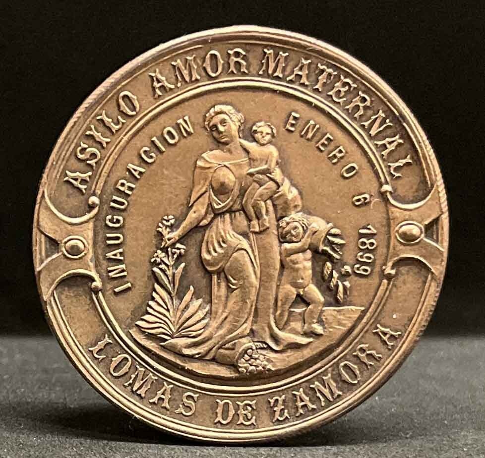 Argentina 1899 Maternal Asylum name "Mother's Love" Art Nouveau scarce beautiful