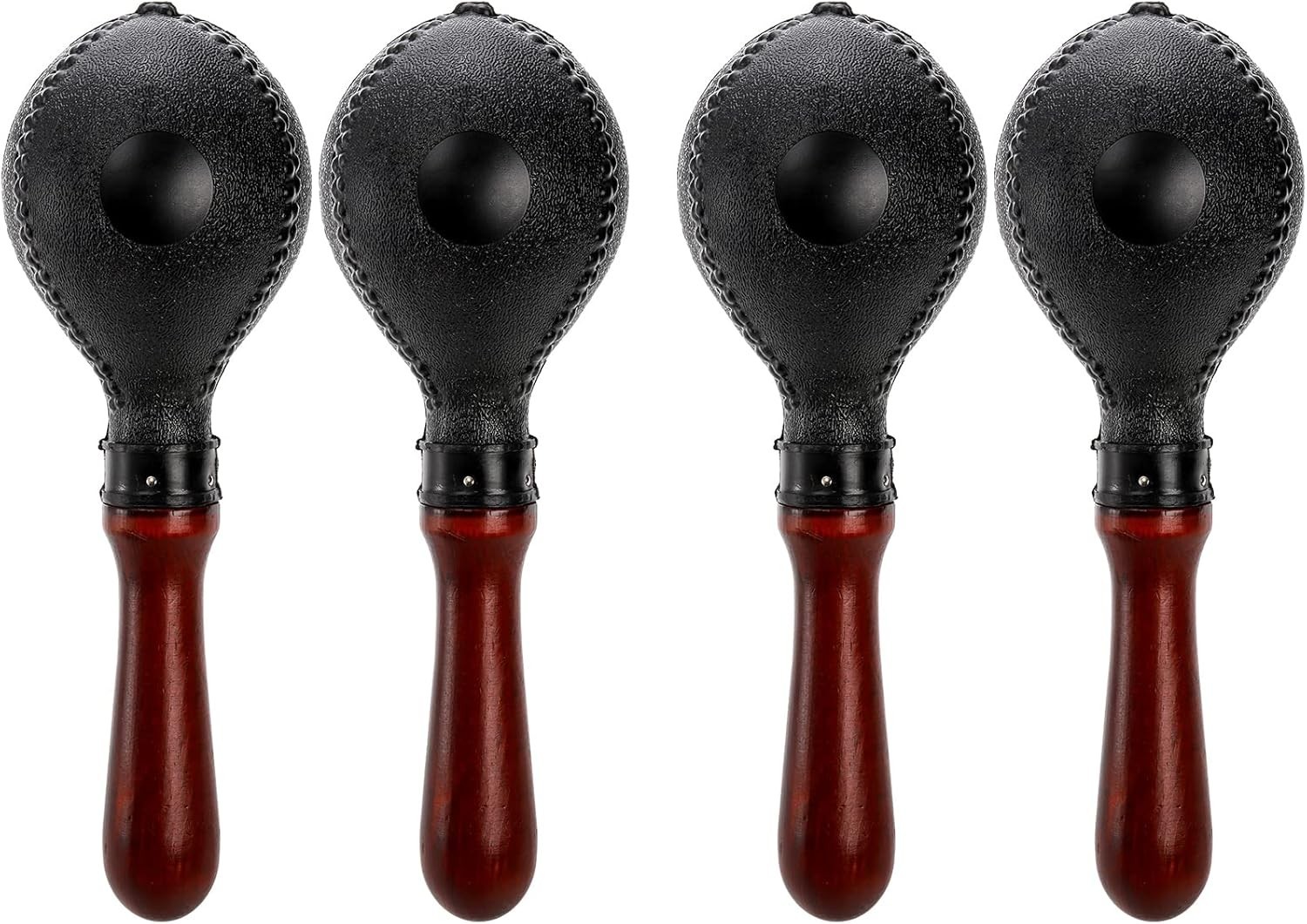 Set of 4 Wood Concert Maracas, Rumba Shakers Rattle Hand Percussion, Great Mu...