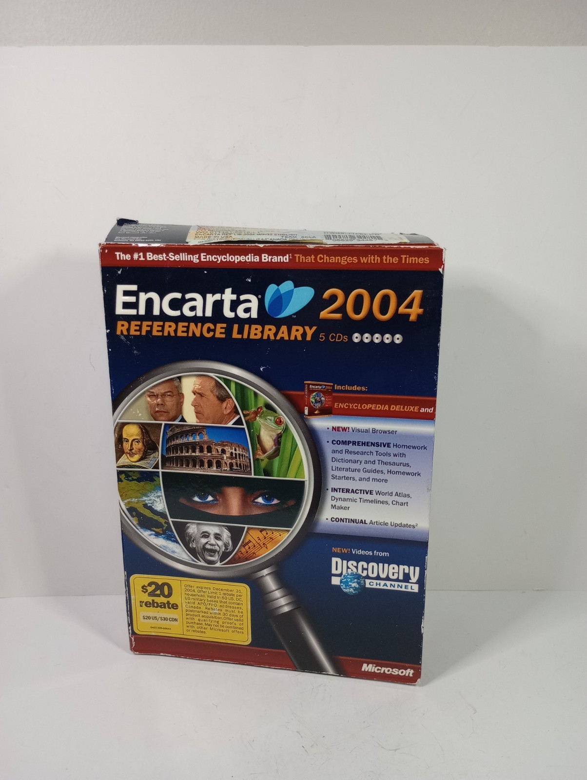 Microsoft Encarta Reference Library 2004 (5 CDs Set)