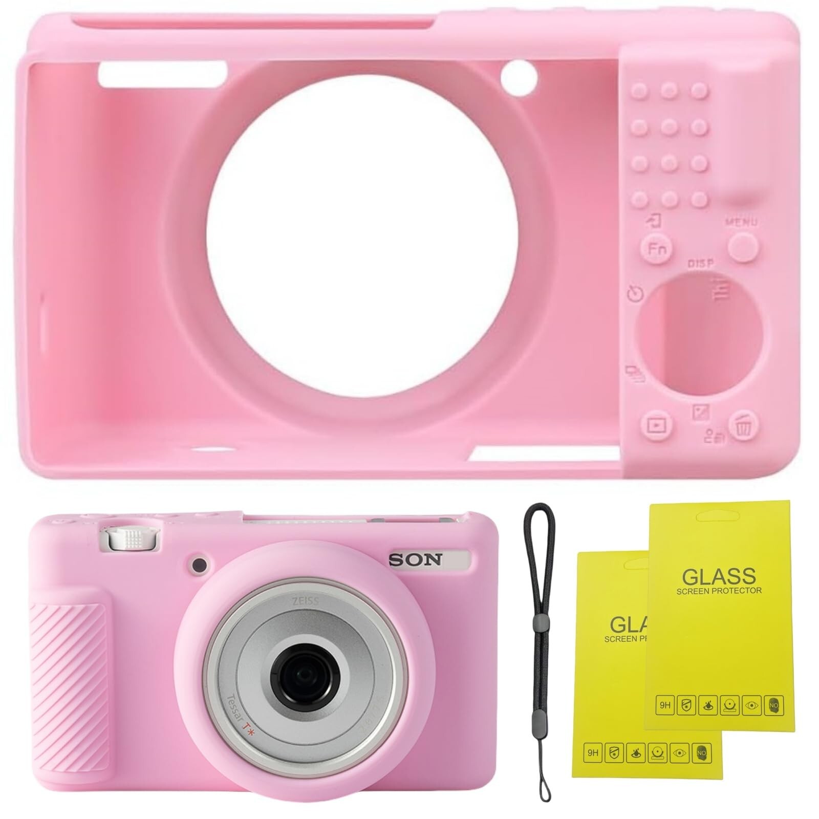 Camera Case for Sony ZV-1F/ ZV-1 II/ZV-1M2 Digital Camera,ZV1F Soft Silicone ...