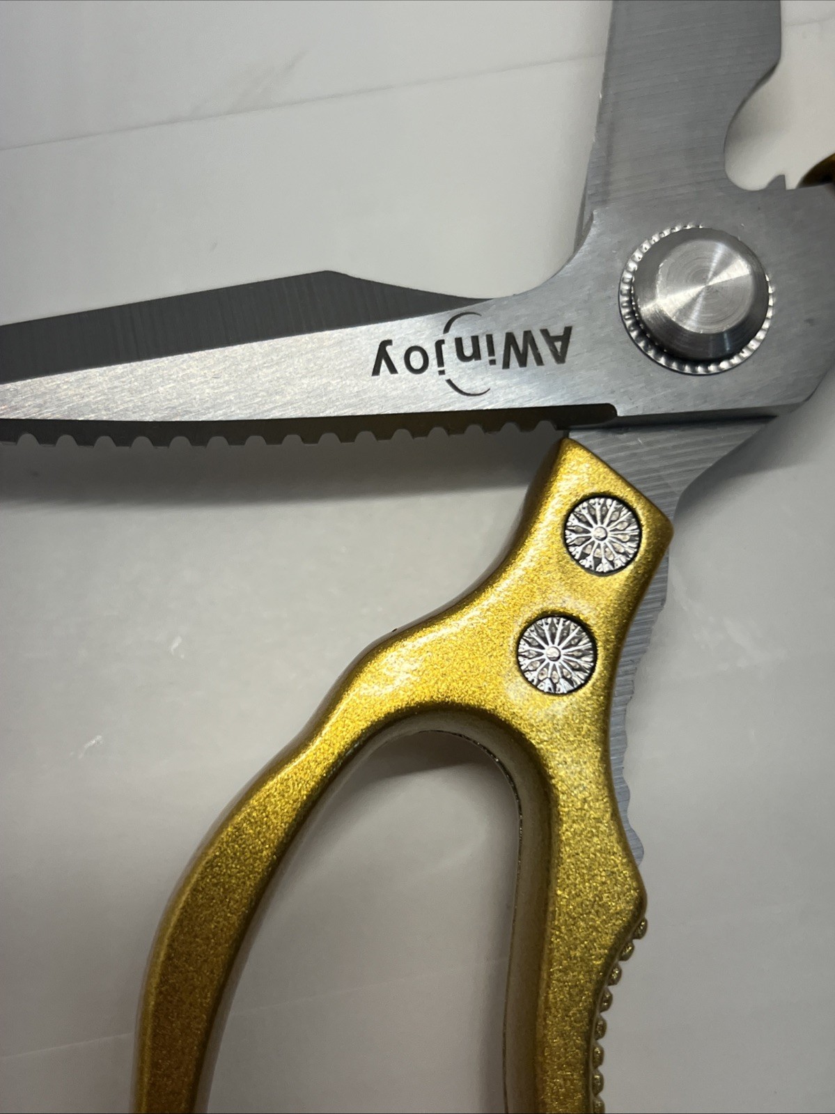 AWinjoy Kitchen Scissors, Heavy Duty Sharp Kitchen Shears Dishwasher Safe