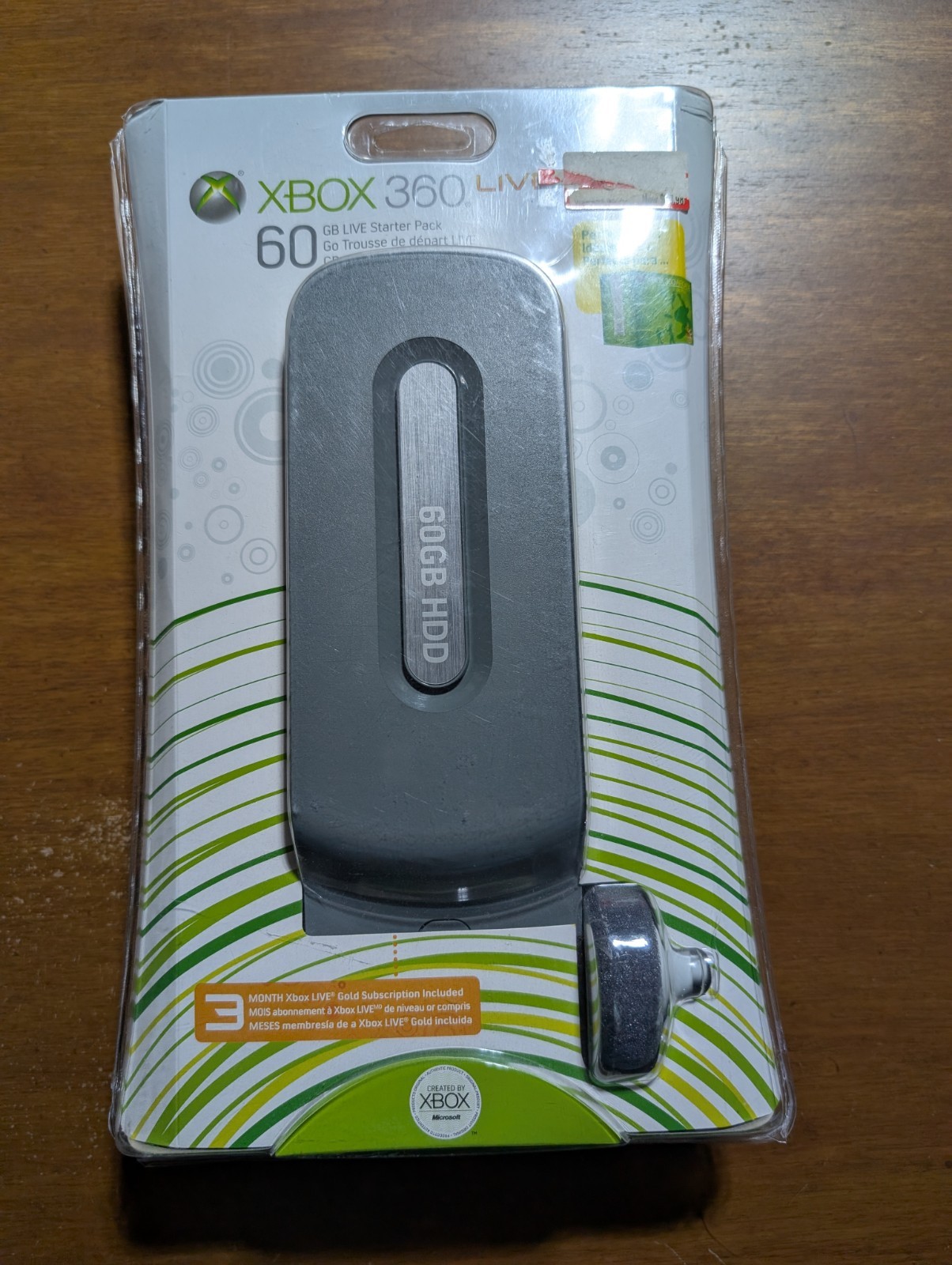 Microsoft XBOX 360 60GB HDD Hard Drive Factory Sealed 2008 Live Starter Pack New