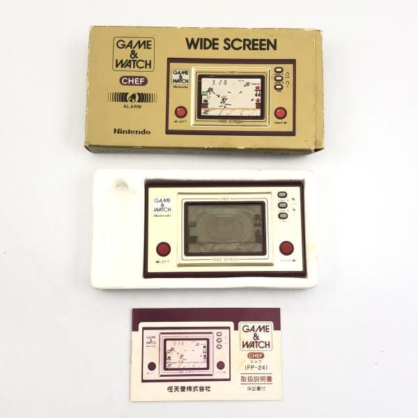 Nintendo Game & Watch CHEF FP-24 Wide Screen with Box Tested