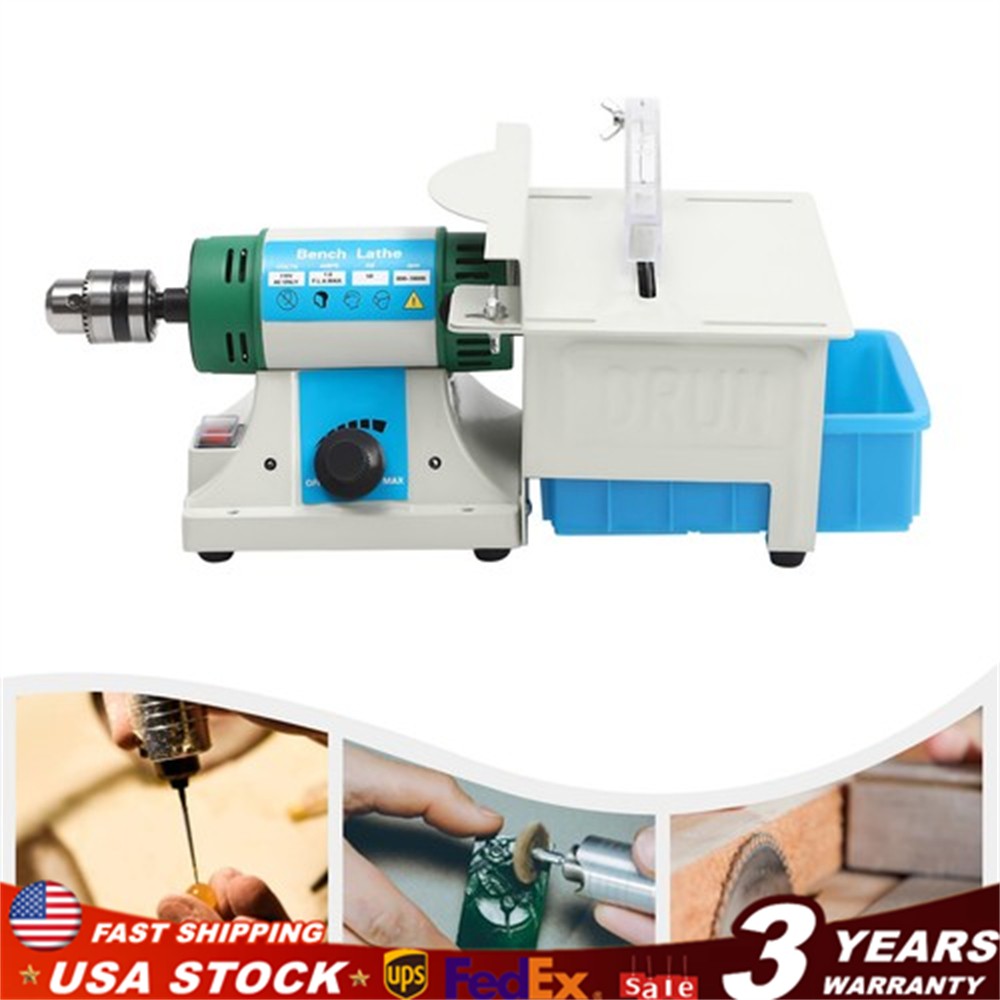 750W Multifunctional Bench Grinder, 110V Rock Polisher, 5-in-1 Bench Grinder Kit
