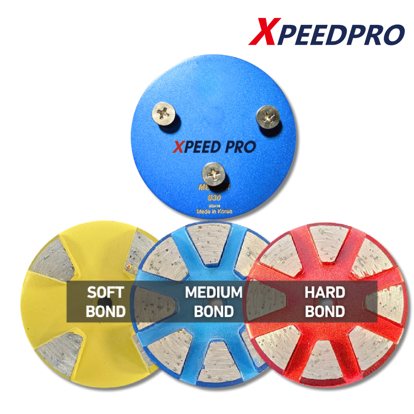 3" Metal Diamond Pucks - SASE Type (Soft Bond, Medium Bond, Hard Bond)