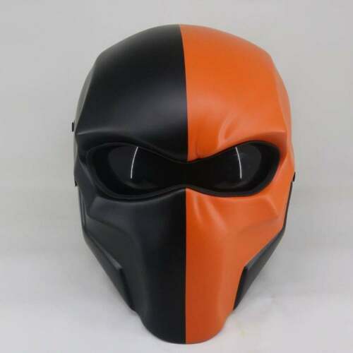 DEATHSTROKE HELMET MOTORCYCLE ORANGE AND BLACK( DOT & ECE CERTIFIED )
