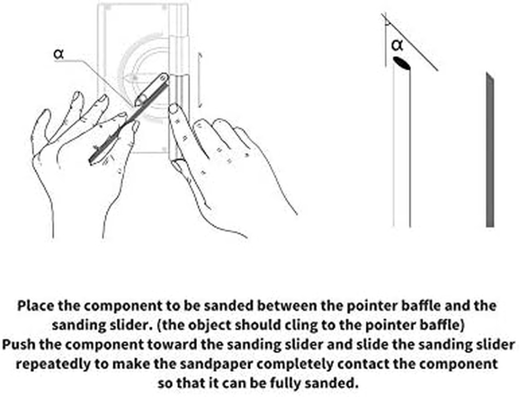 At-Ma Versatile Multi-Angle Sanding Tool for Hobby Model Kits