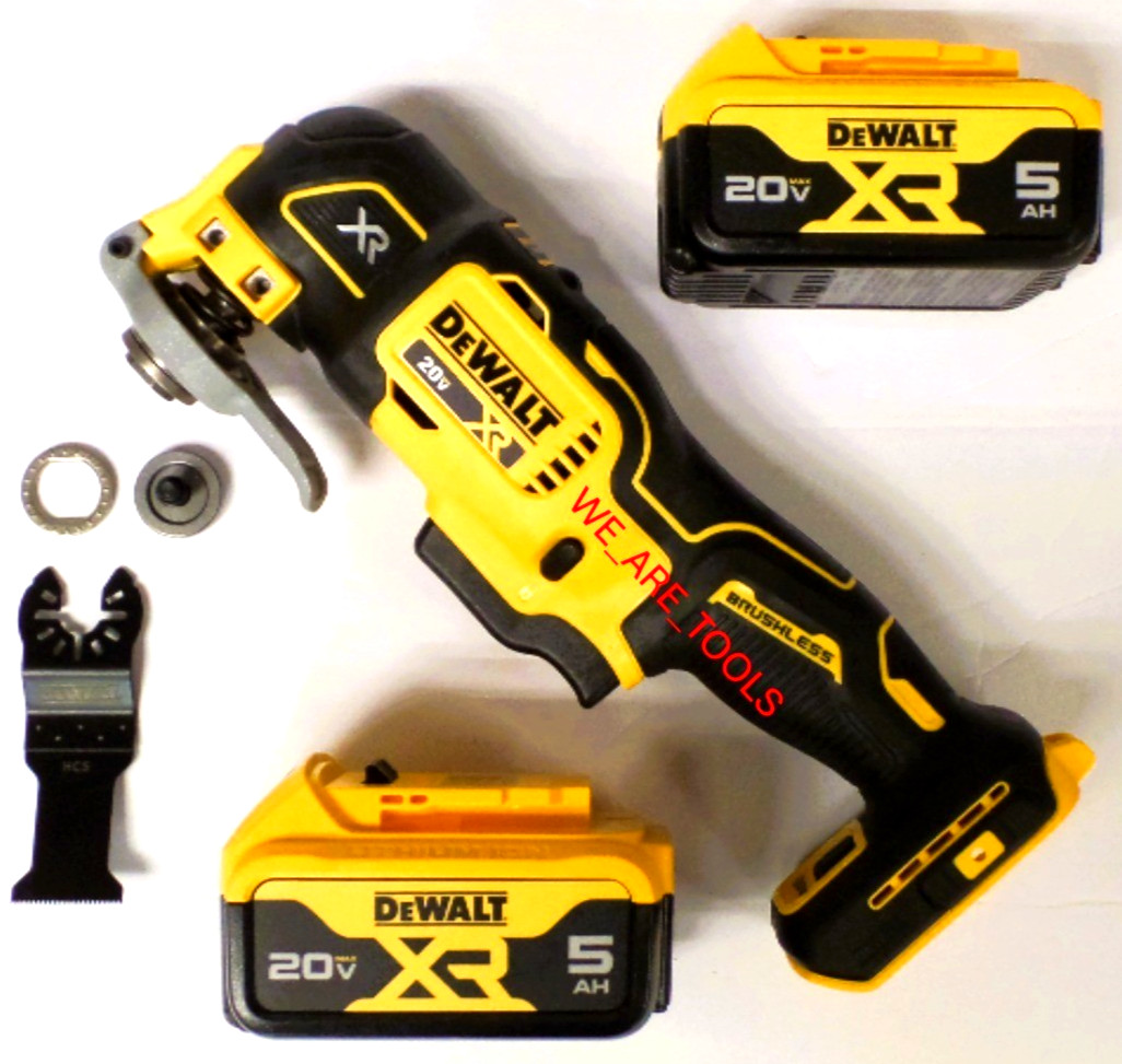 Dewalt DCS356 20V Oscillating MultiTool,  (2) DCB205 5.0 AH Batteries, 1 Blade