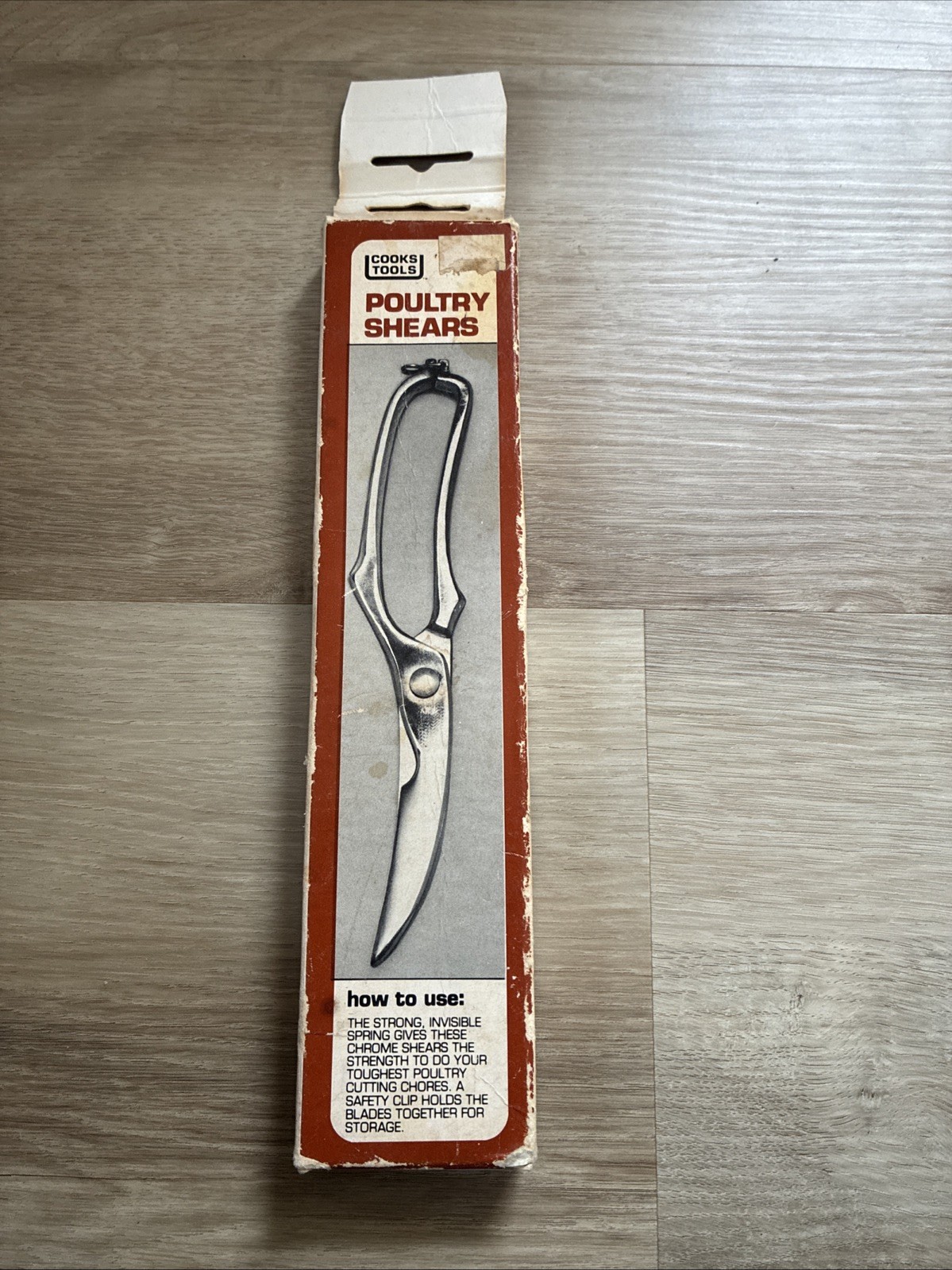 Vintage Cooks Tools Chrome PoultryKitchen Shears Made In Italy